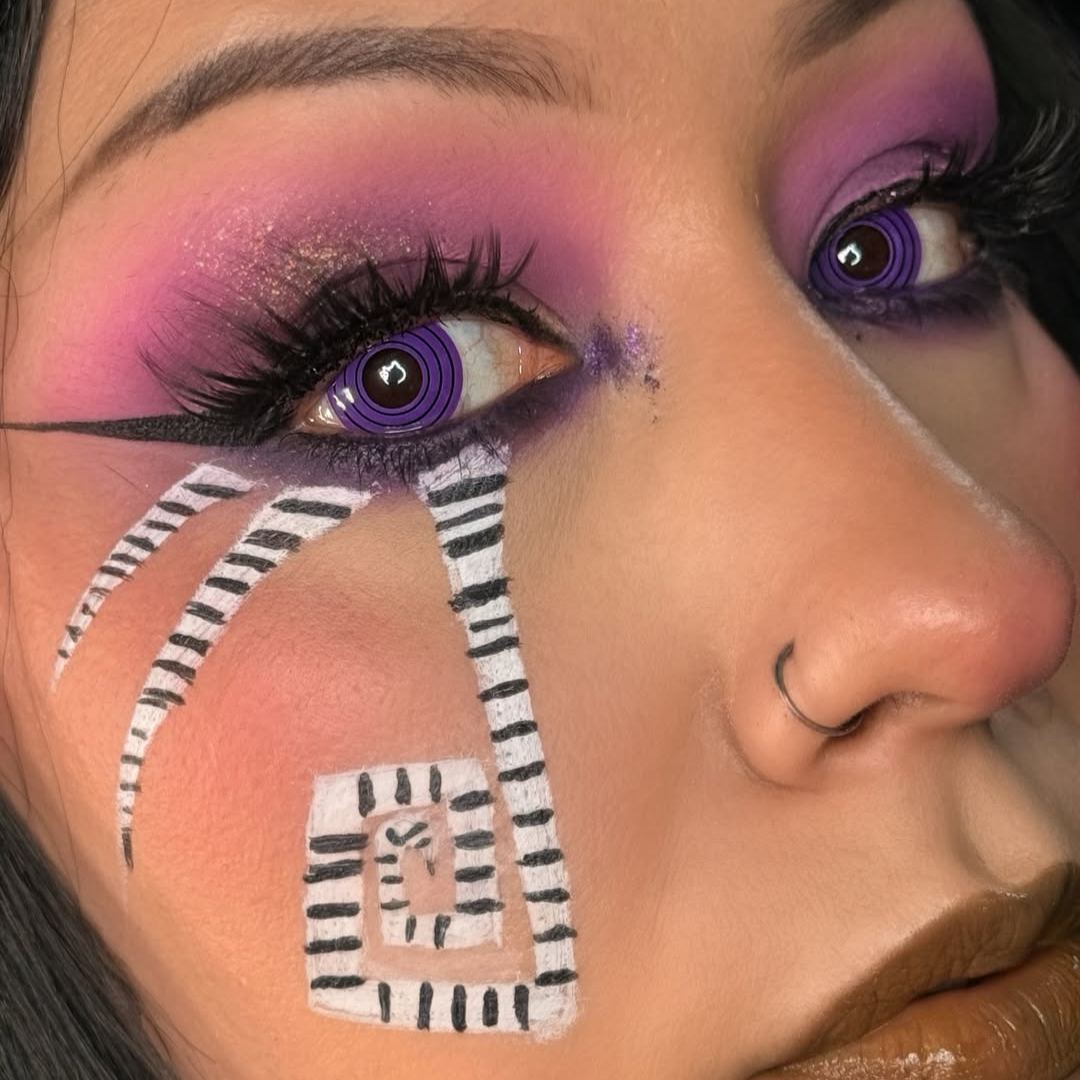 Circle Purple Costume Prescription Yearly Contact Lenses