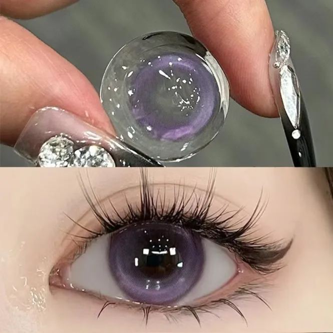Glasswing Purple Yearly Contact Lenses