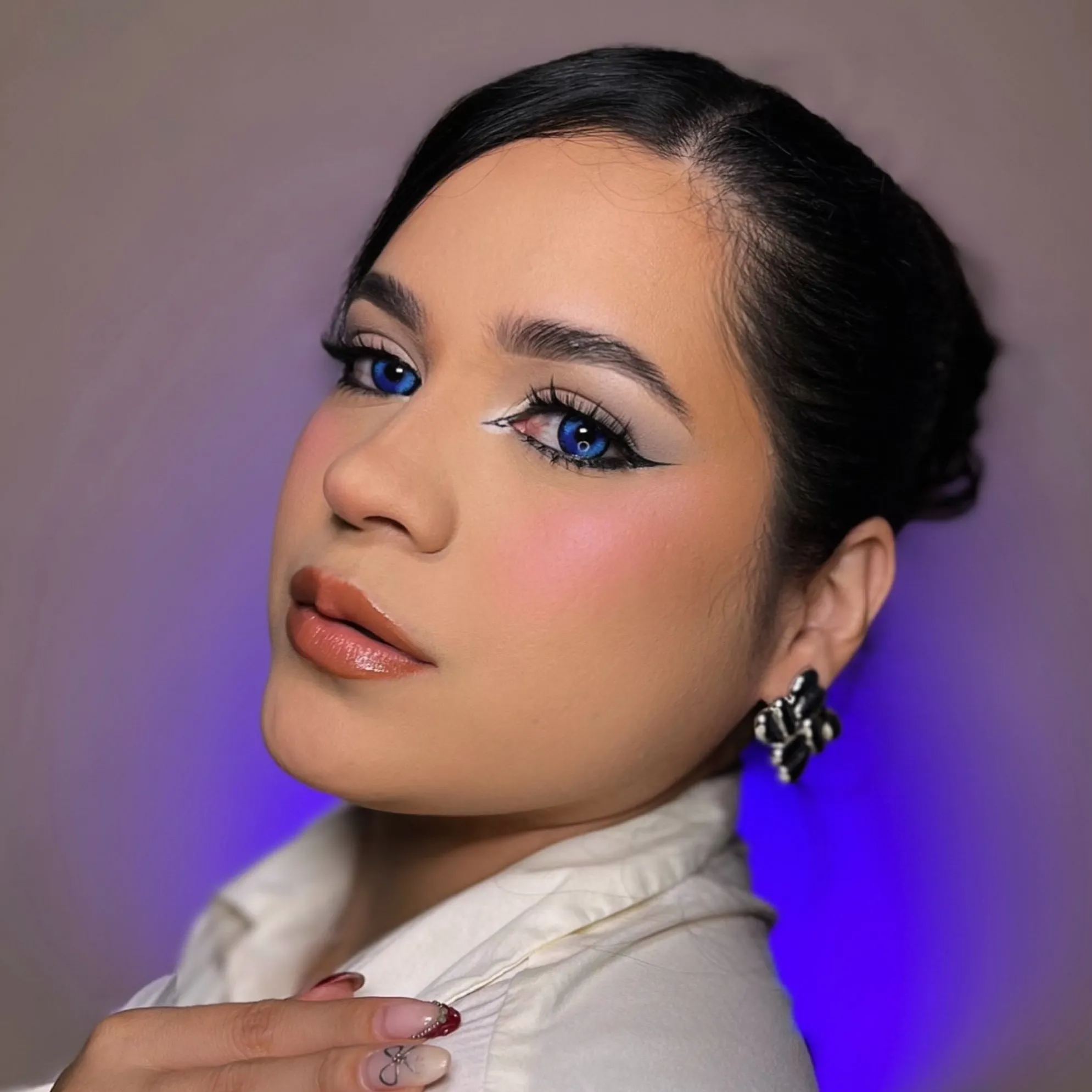 Enchantress Purple Costume Prescription Yearly Contact Lenses