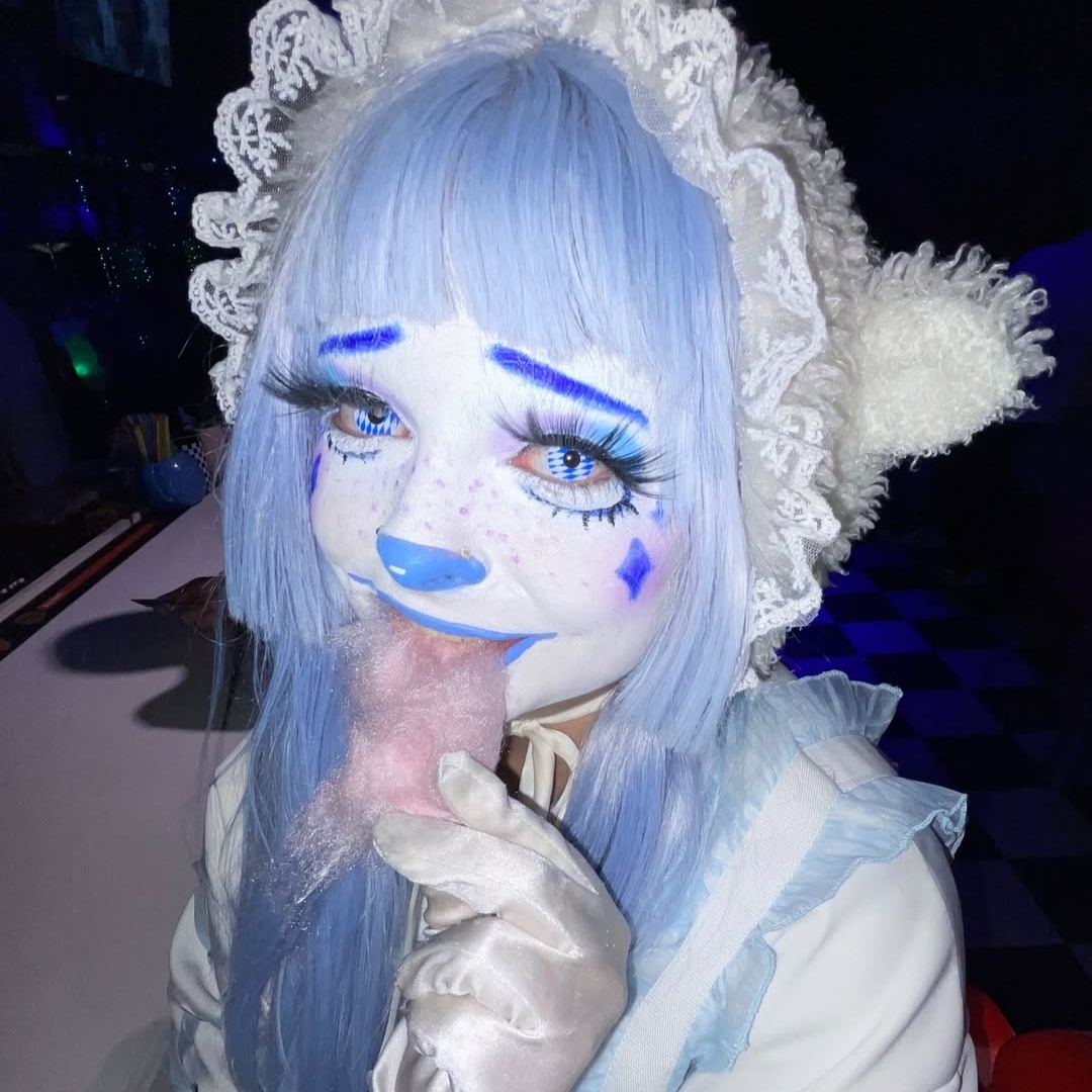 Pyramid Scheme Blue Costume Yearly Contact Lenses