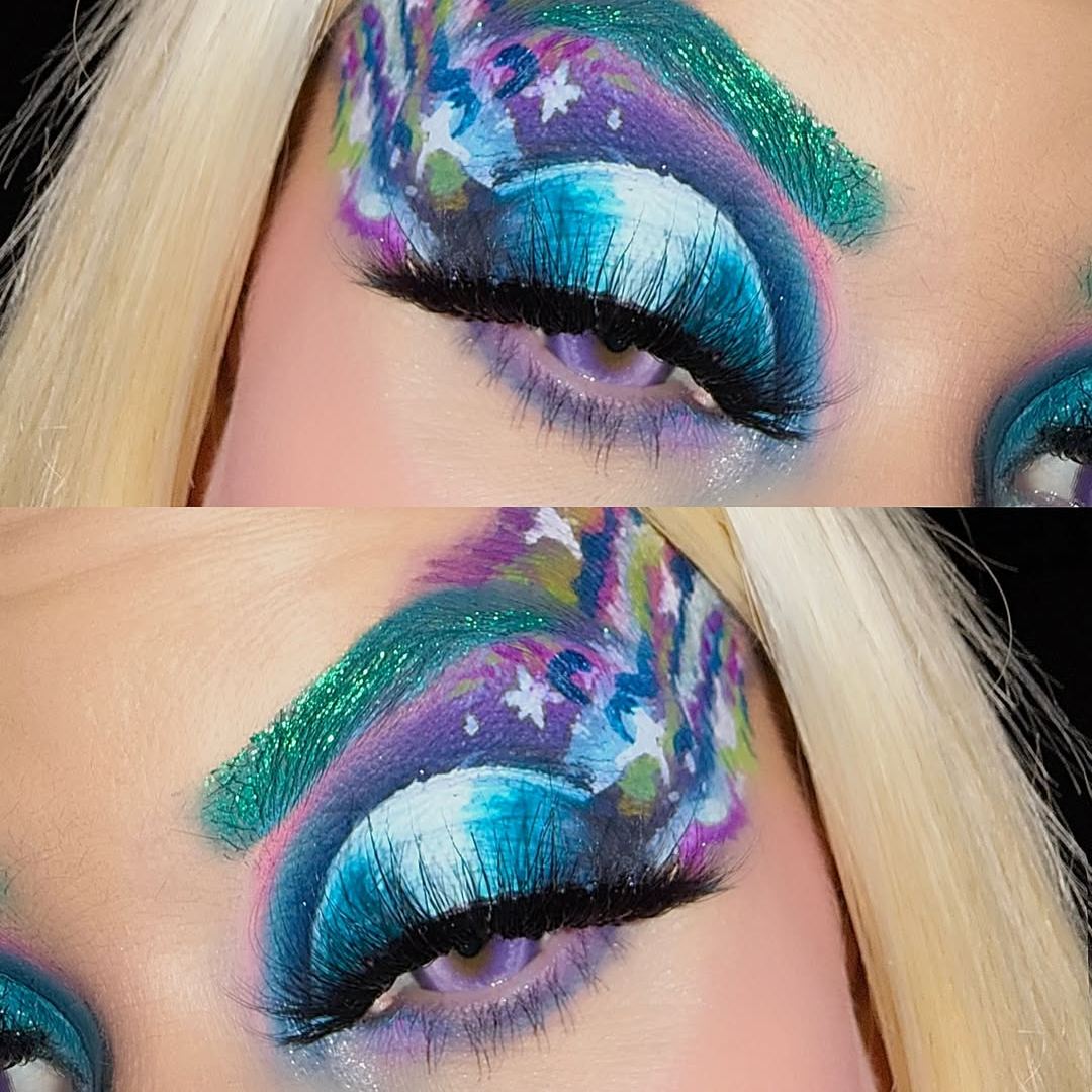 Koi Prank Purple Prescription Yearly Contact Lenses