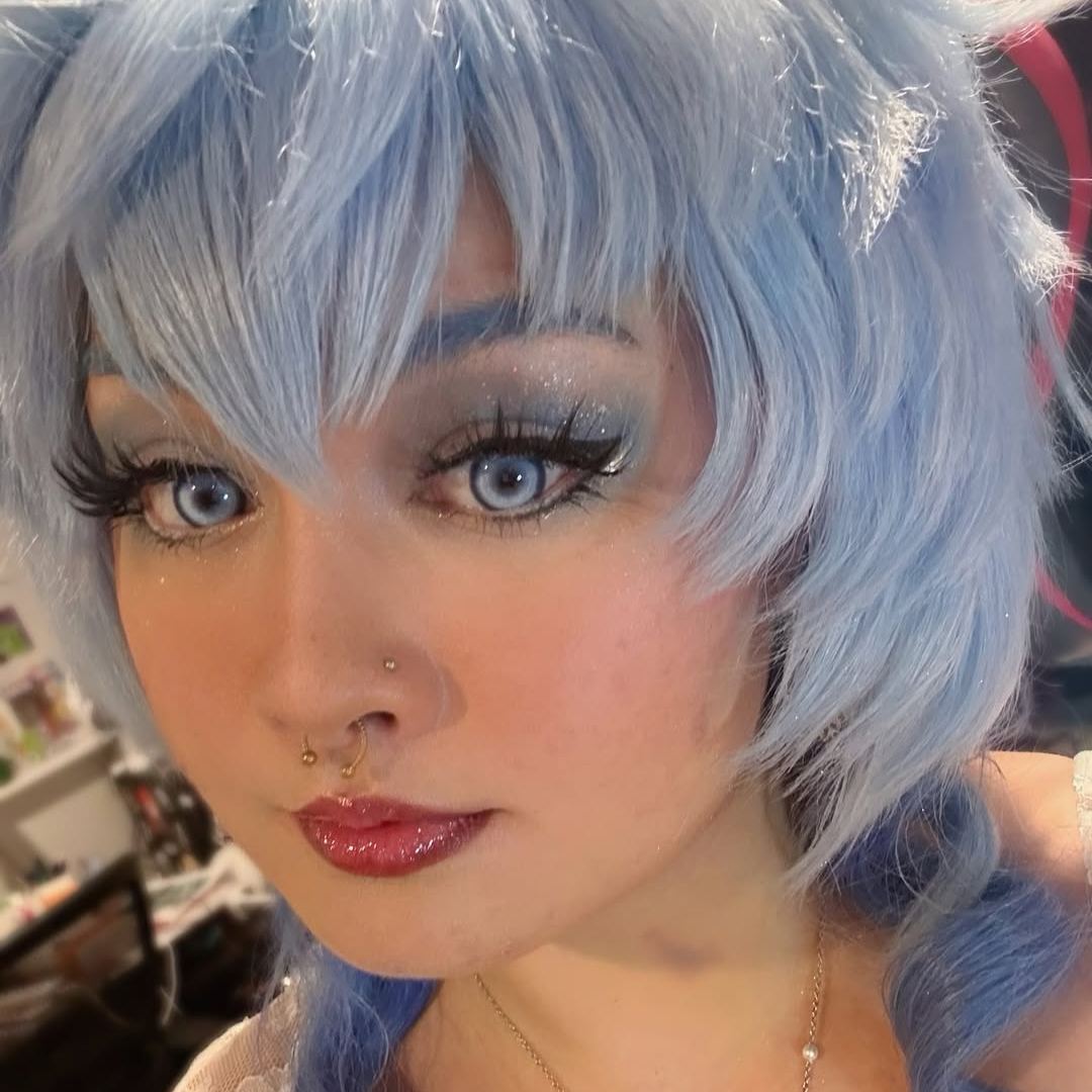 Koi Fantasy Sea Blue Prescription Yearly Contact Lenses