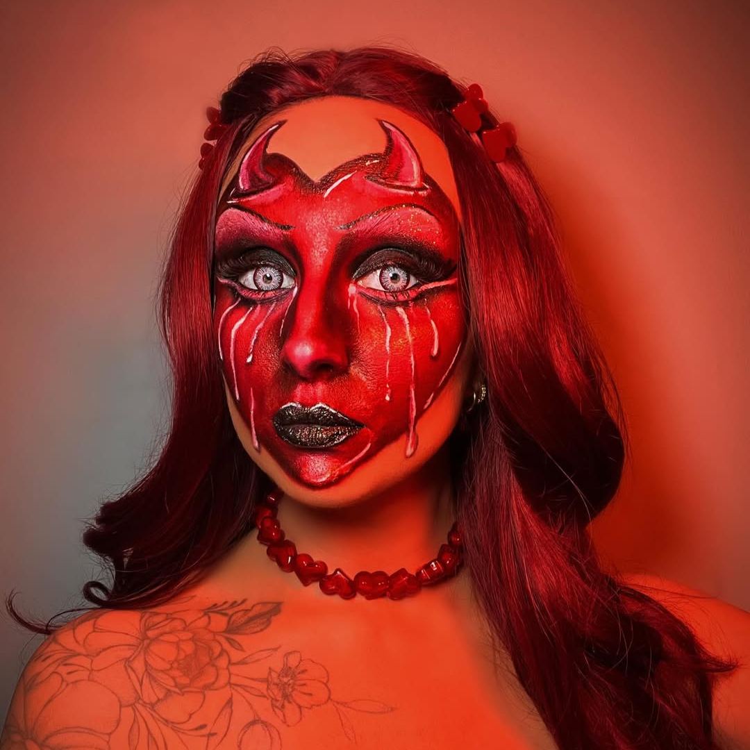 Clown Black Costume 6 Months Contact Lenses