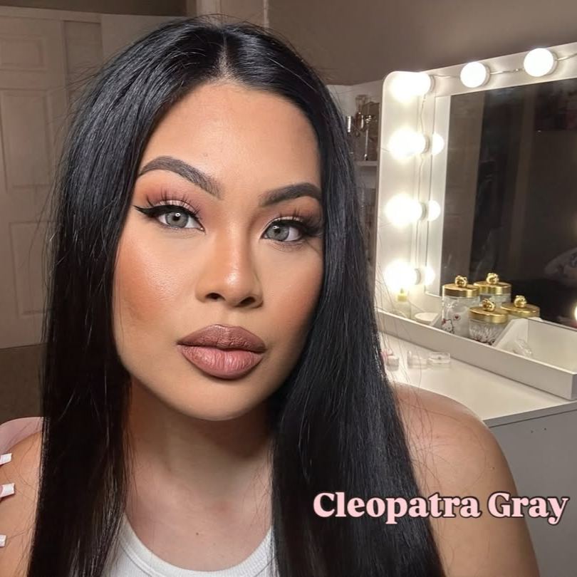 Cleopatra Gray Prescription Yearly Contact Lenses