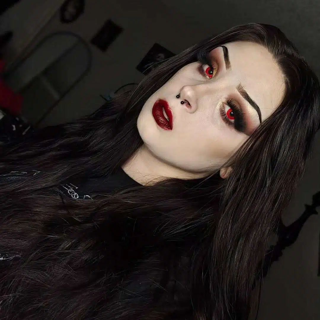 Pure Red Costume Contact Lenses