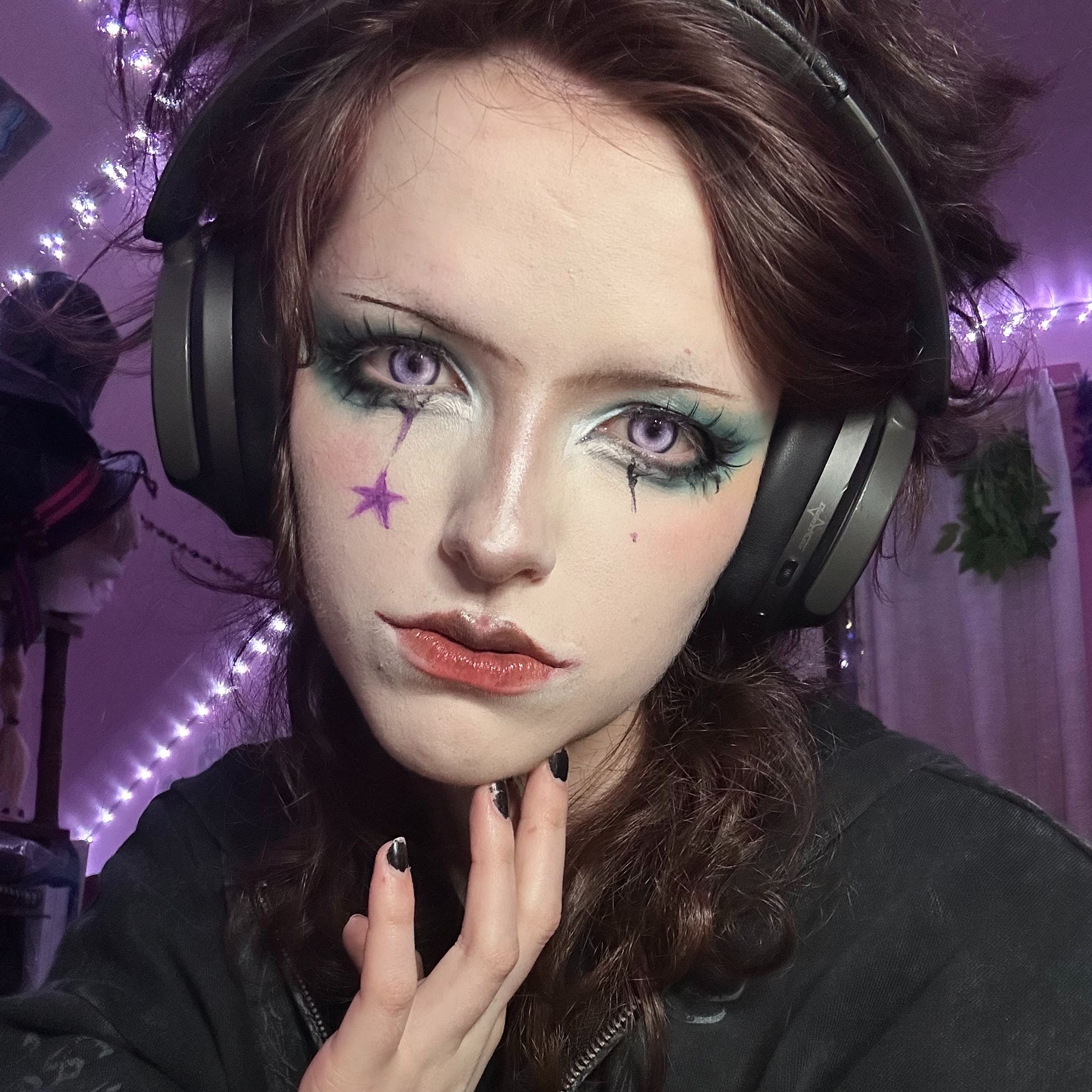 Koi Prank Purple Prescription Yearly Contact Lenses