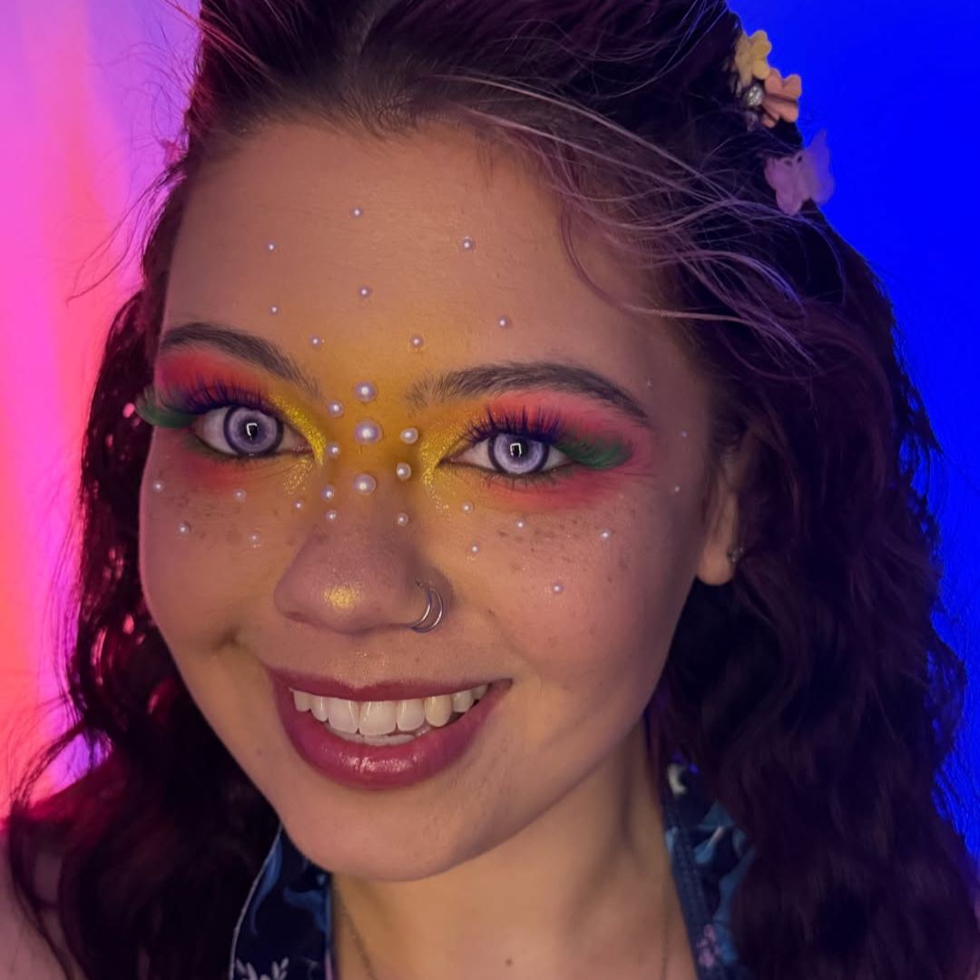 Koi Prank Purple Prescription Yearly Contact Lenses