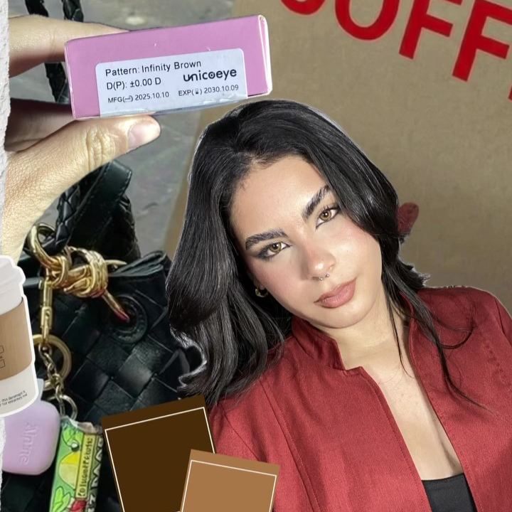 Infinity Brown Prescription 6 Months Contact Lenses