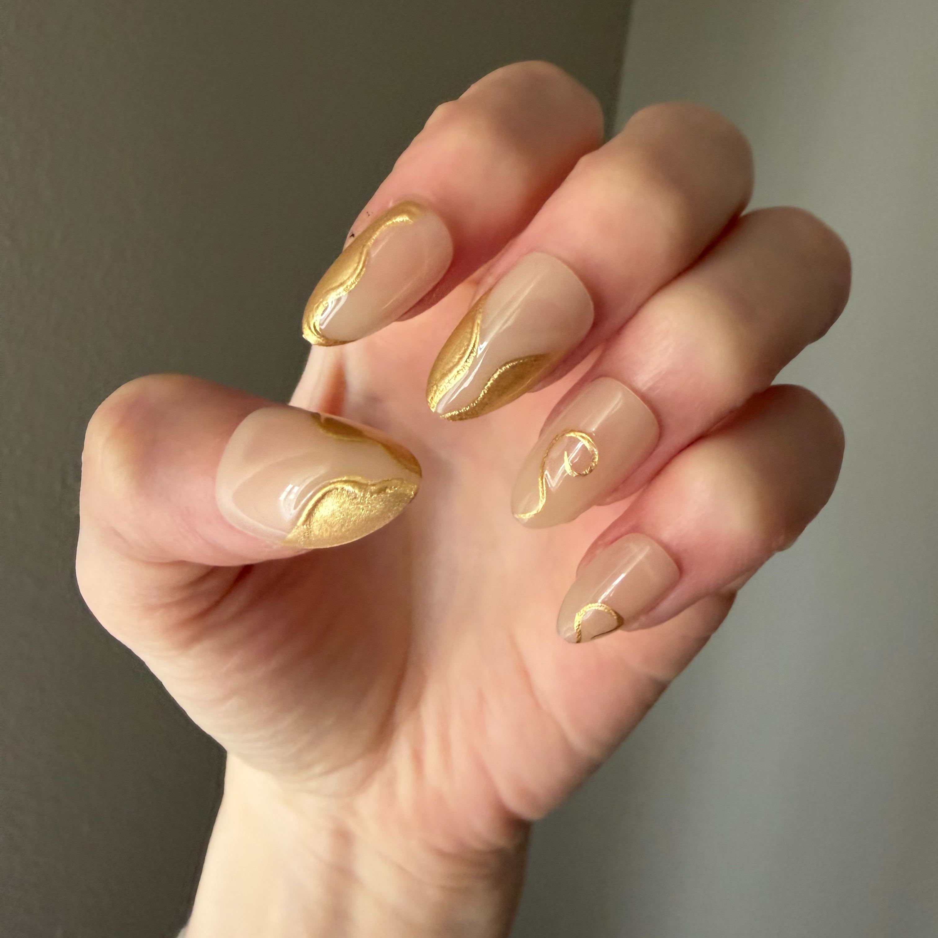 Midas Touch Gold Nails