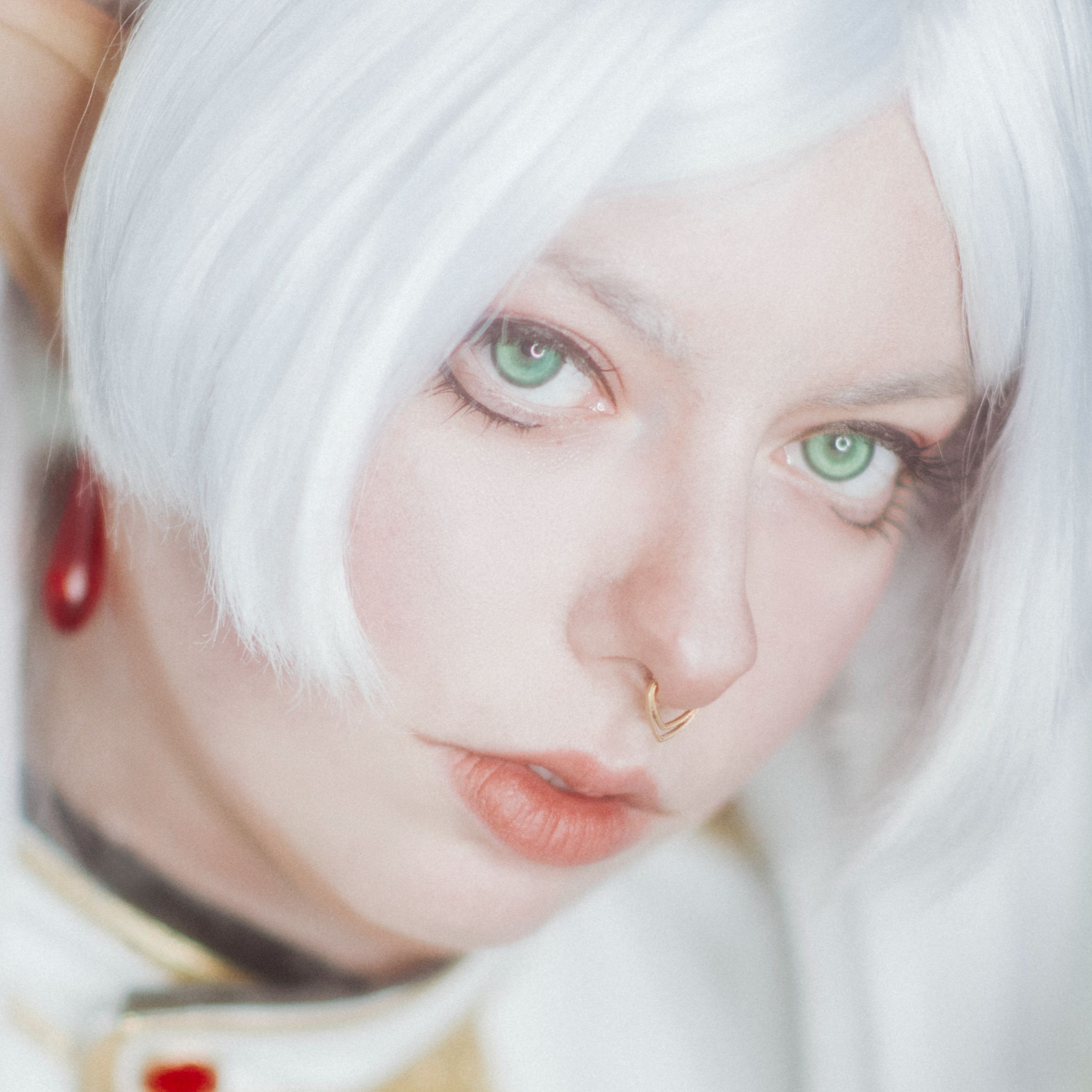 Koi Tail Butterfly Green Prescription Yearly Contact Lenses