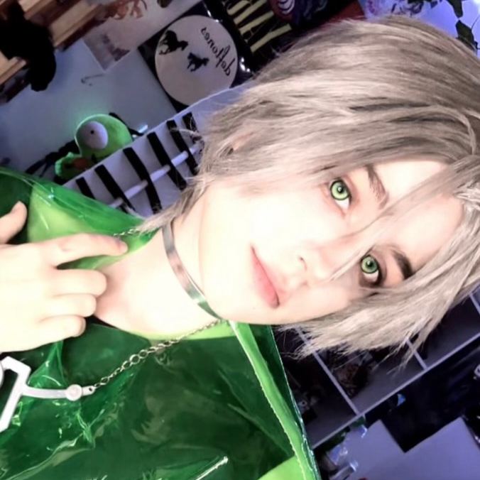 Koi Tail Butterfly Green Prescription Yearly Contact Lenses