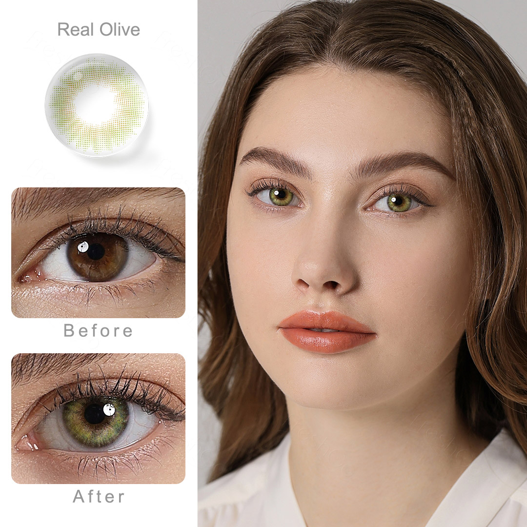 Spanish Real Olive Yearly Contact Lenses