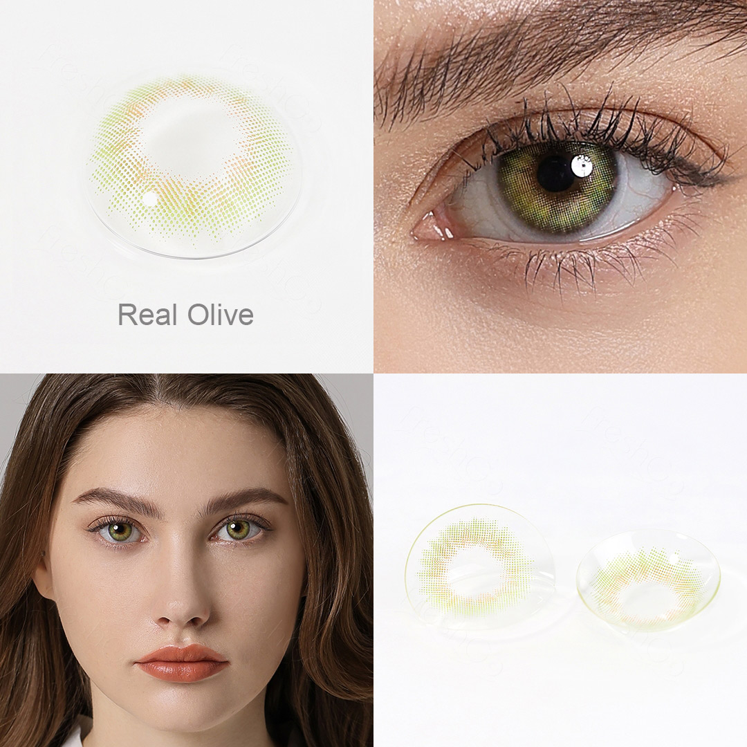 Spanish Real Olive Yearly Contact Lenses