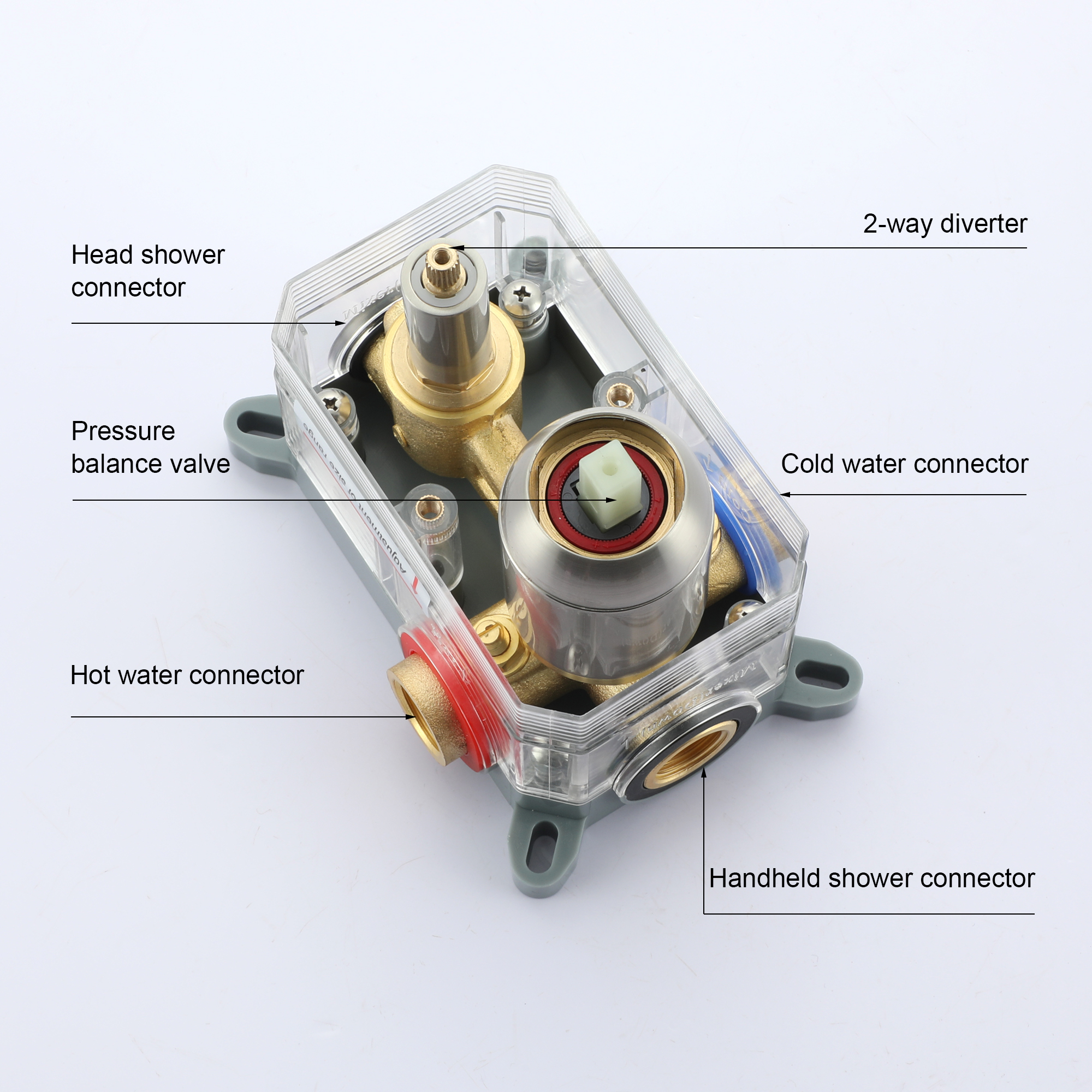 Boyel Living 10 in. Shower System Shower Towers with Hand Shower in Matte Black