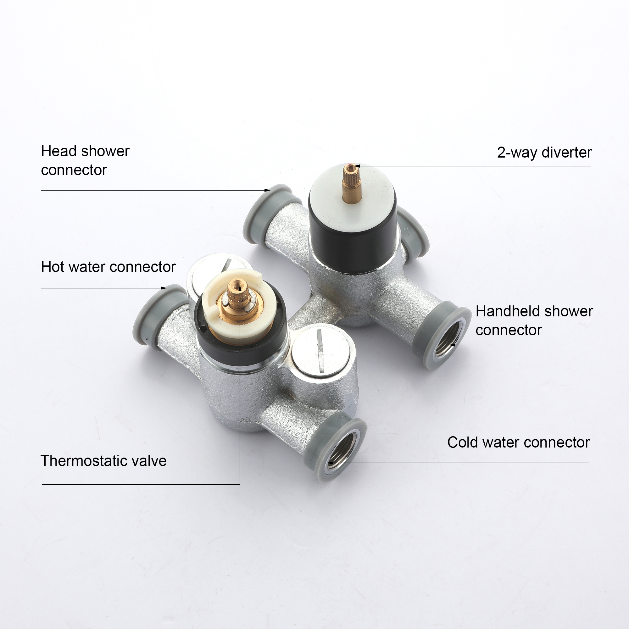 Duschsystem Regenduschkopf Hochdruck Duscharmatur System 10 Zoll Deckenbrause mit Handbrause für Badezimmer, Mattschwarz