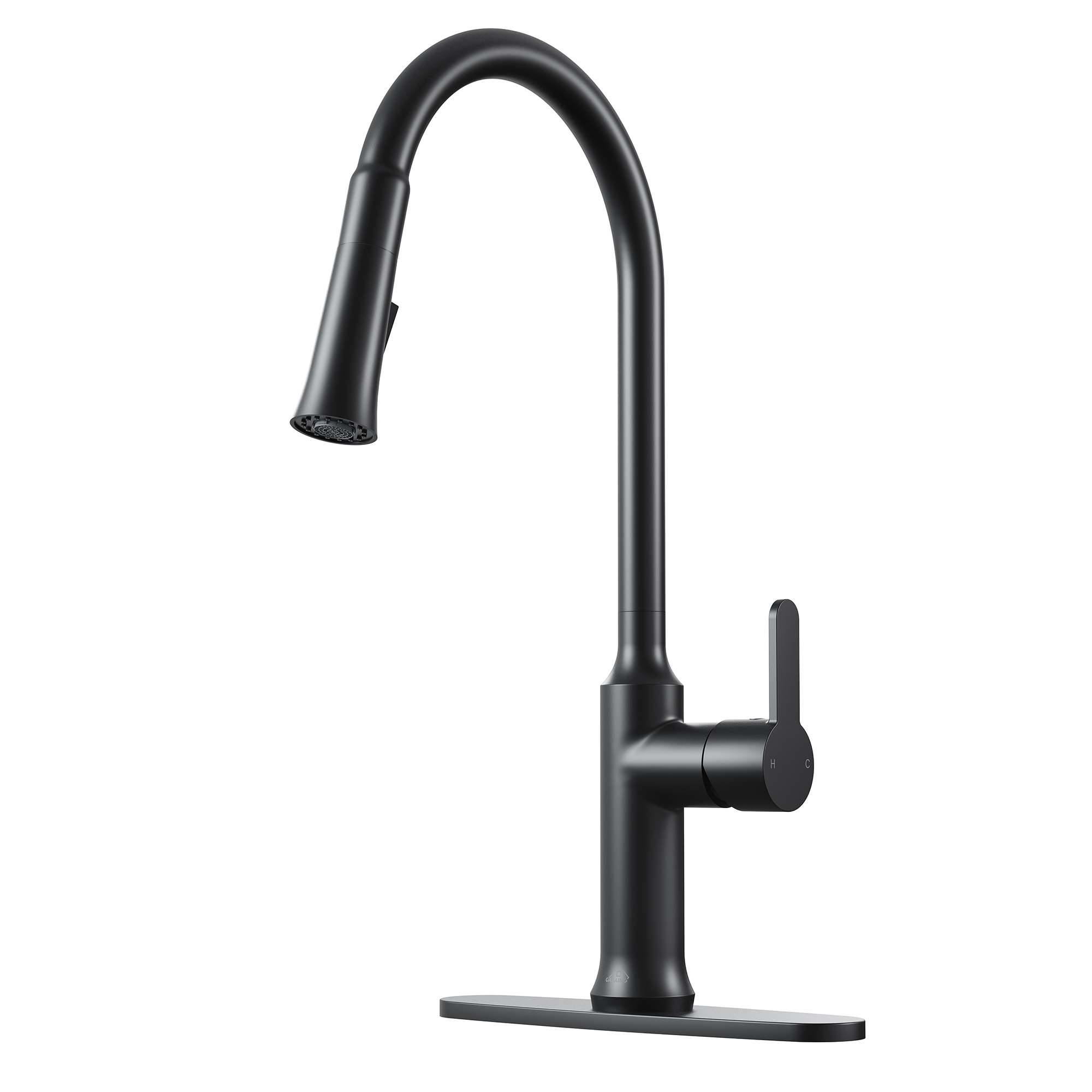 1.8 GPM Single-Handle Pull-Down Kitchen Faucet Single Hole Faucet Brushed Nickel/Matte Black/Brushed Gold