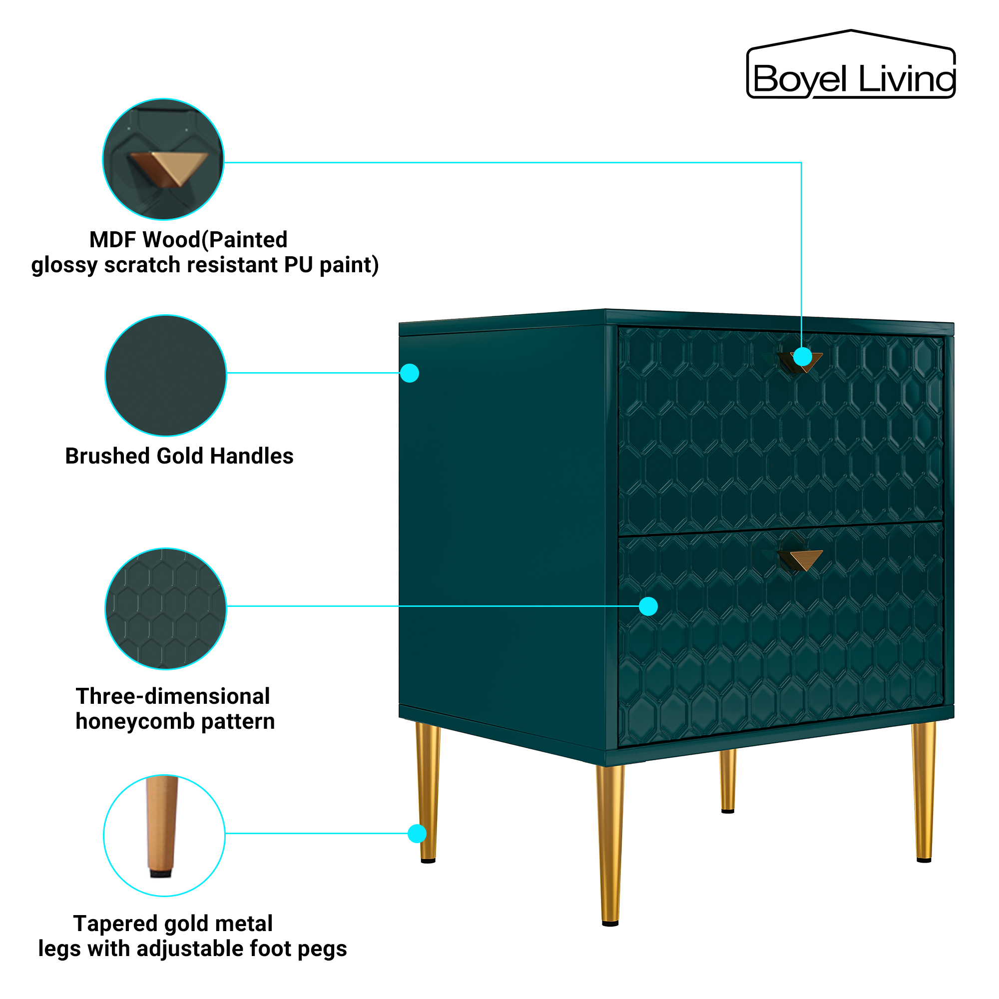 Sideboard Cabinet with Two Drawers