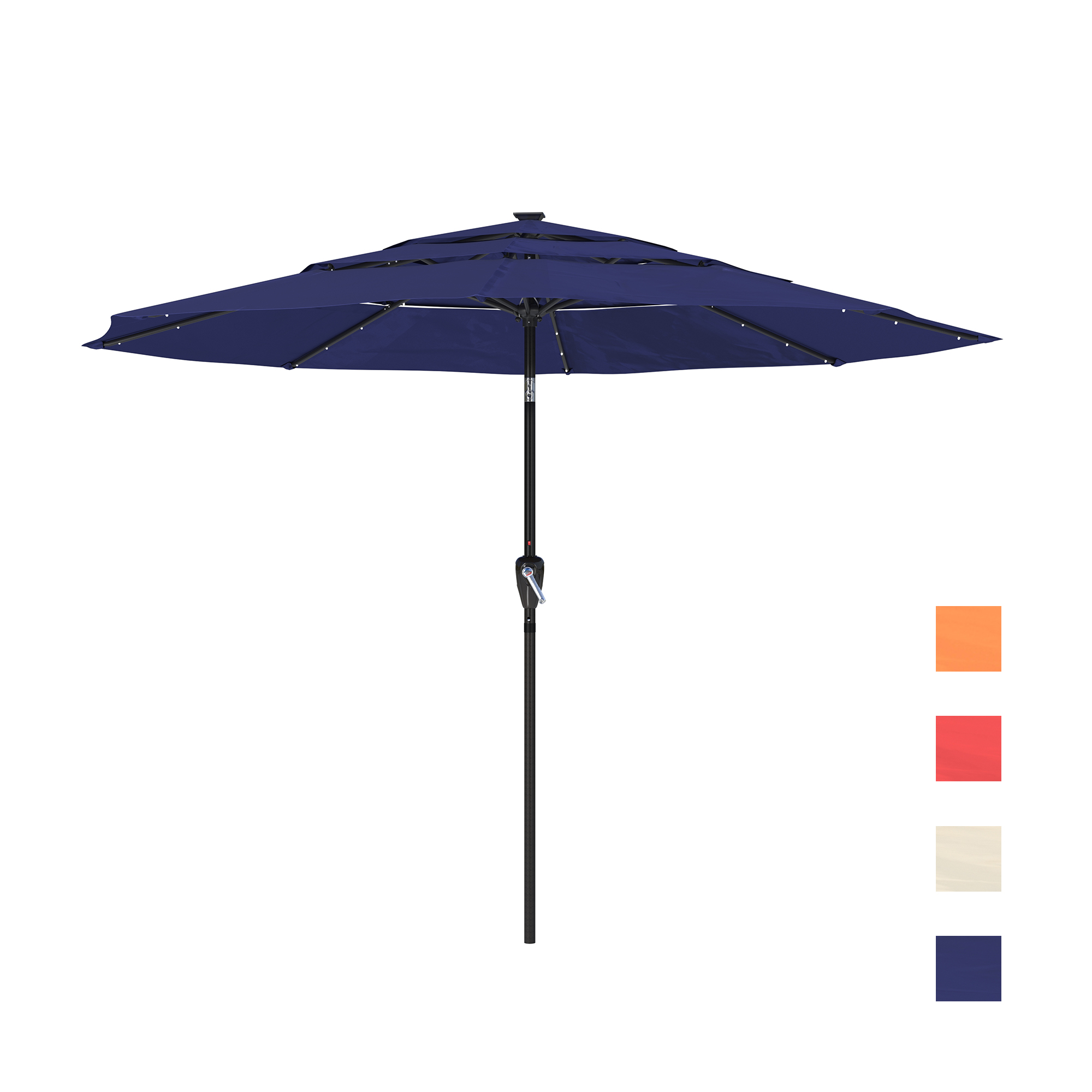 Mondawe 11-Ft Market Patio Umbrella with LED-Mondawe