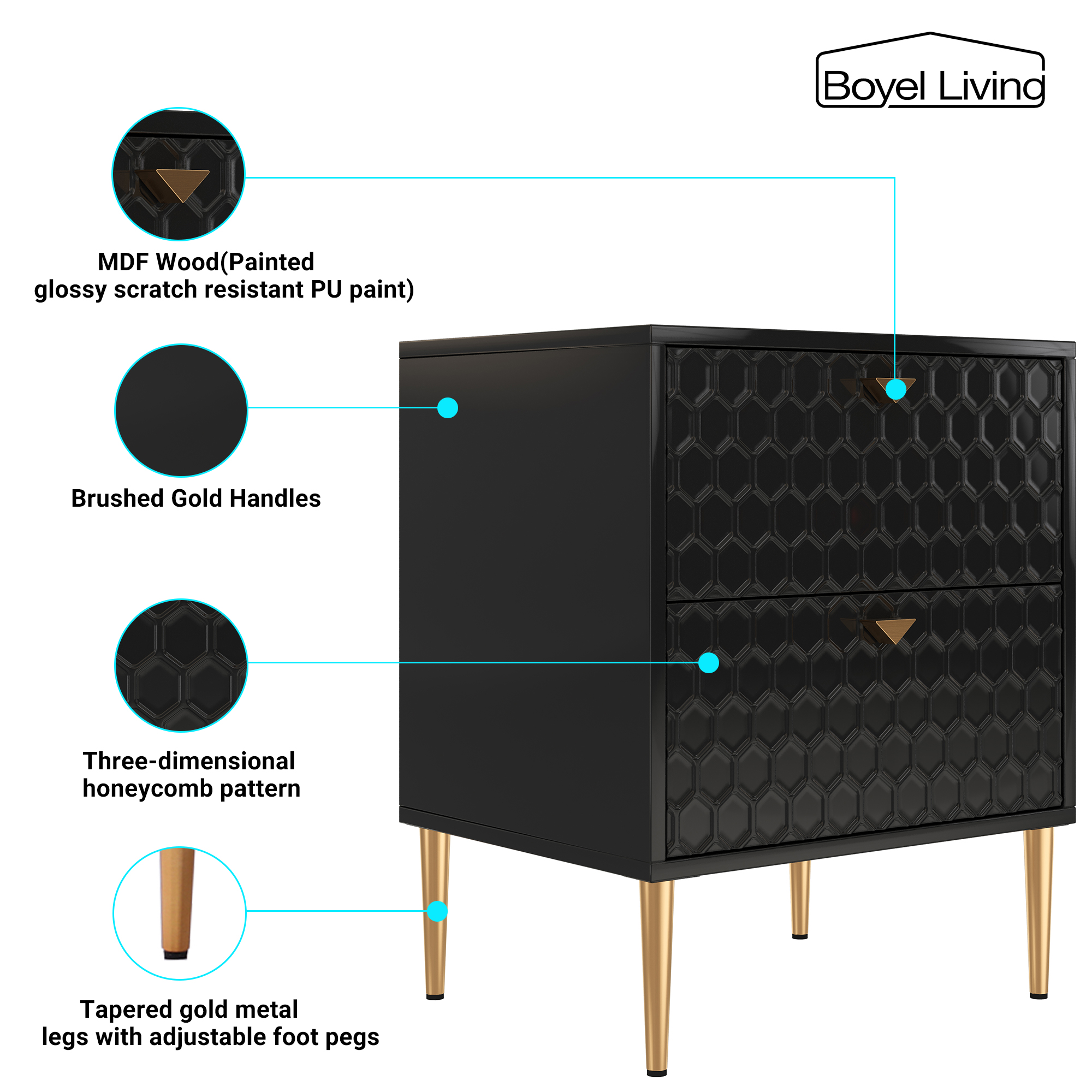 Sideboard Cabinet with Two Drawers