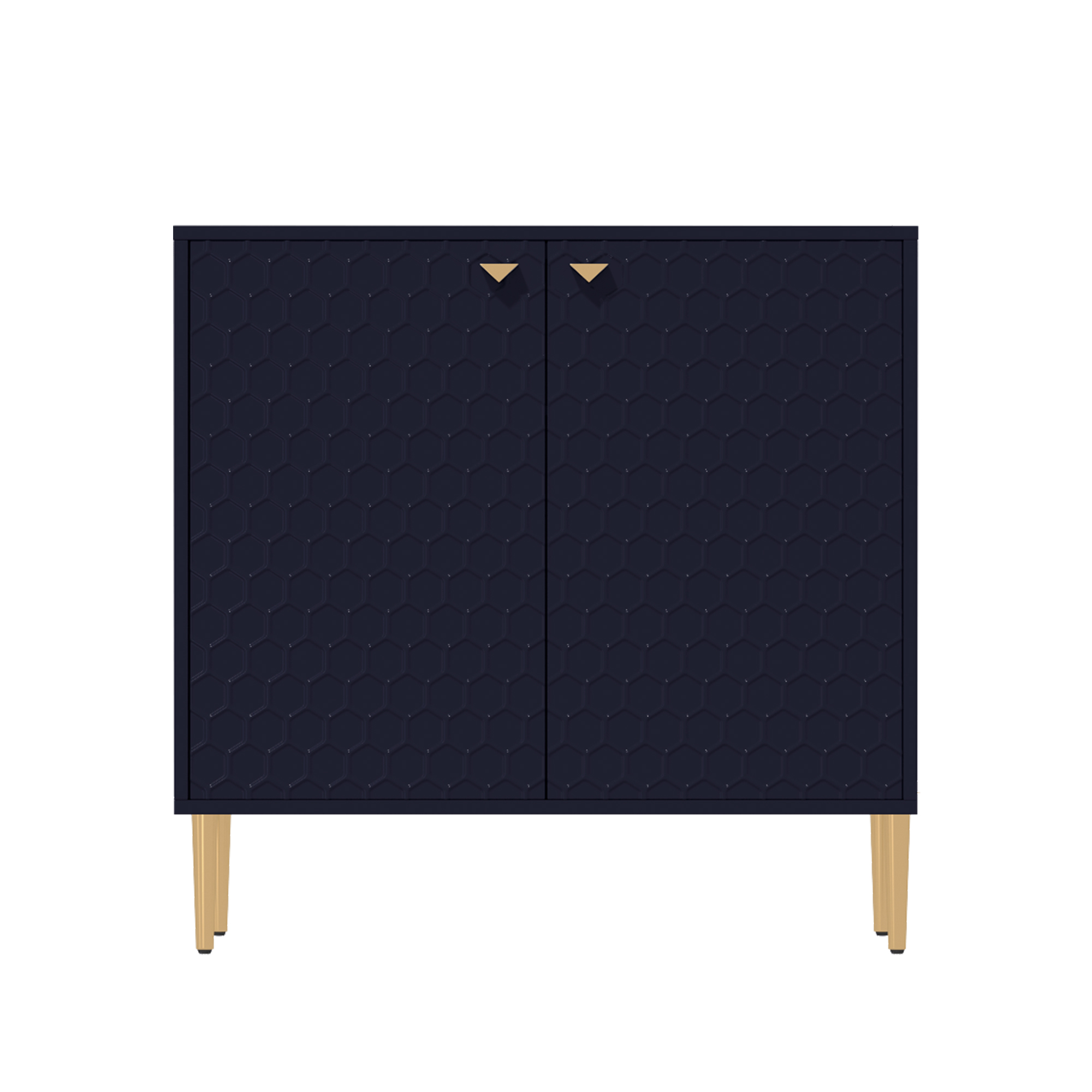 2 Door Adjustable Shelves Locker Cabinet TV Stand Side Table