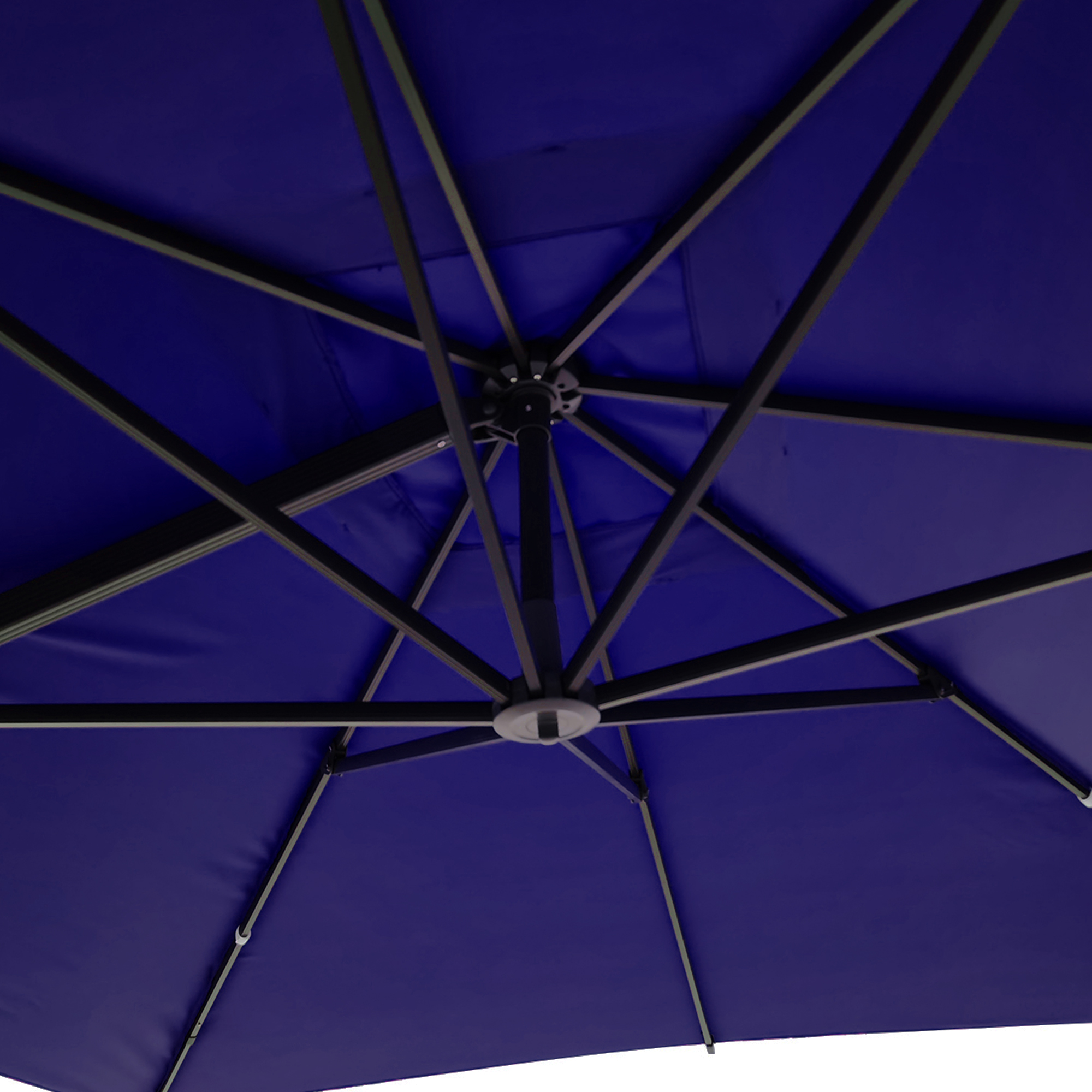 10ft Square Aluminum 90° Adjustable Tilt Umbrella with Base for Outdoor Patio Umbrella-Mondawe