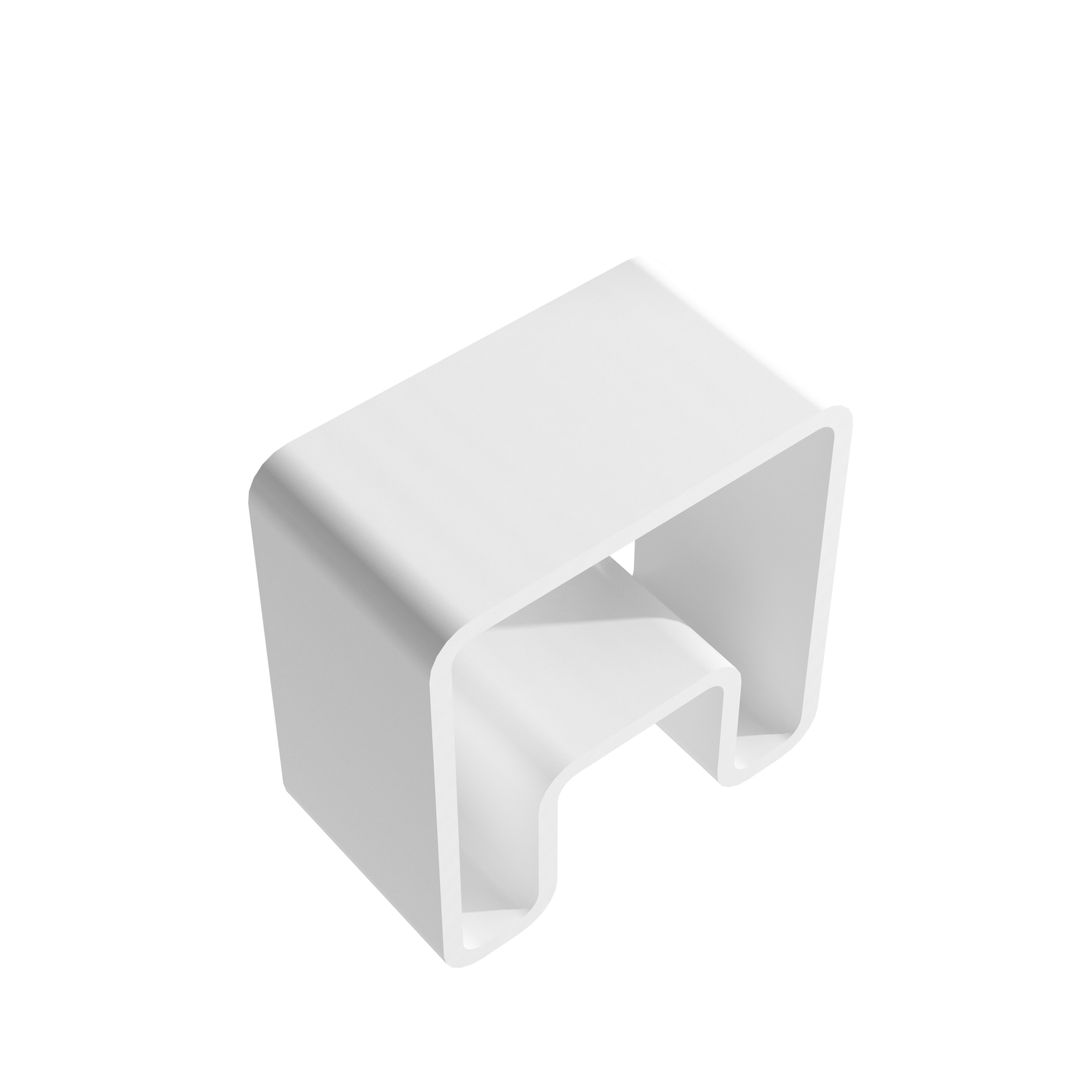 Solid Surface Stool for Bathroom - Matte White/Matte Black，Applicable to multiple scenes, can be used in shower room/bathtub side storage/living room/bedroom