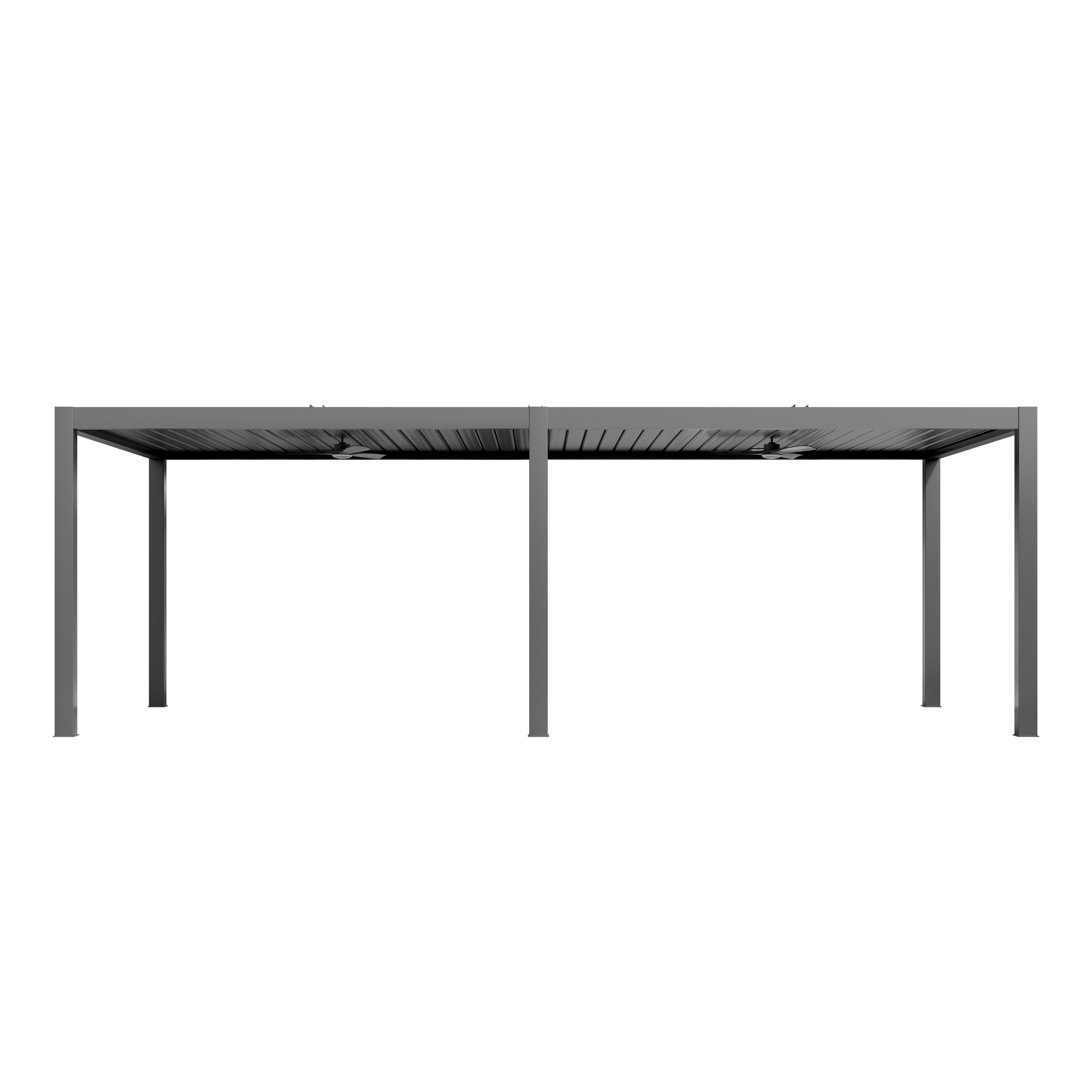 Mondawe Aluminum Outdoor Pergola Gazebo with Adjustable Louvered Roof and Solar-Powered LED Lights – Modern Weather-Resistant Patio Shade Structure