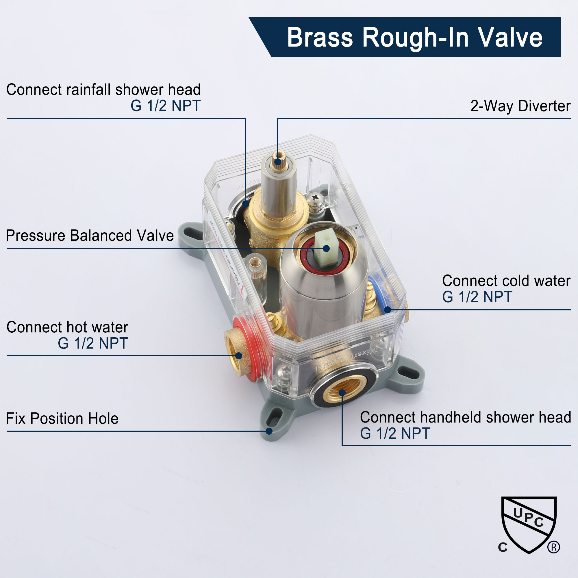 Boyel Living 10 in. Shower System Shower Towers with Hand Shower in Matte Black