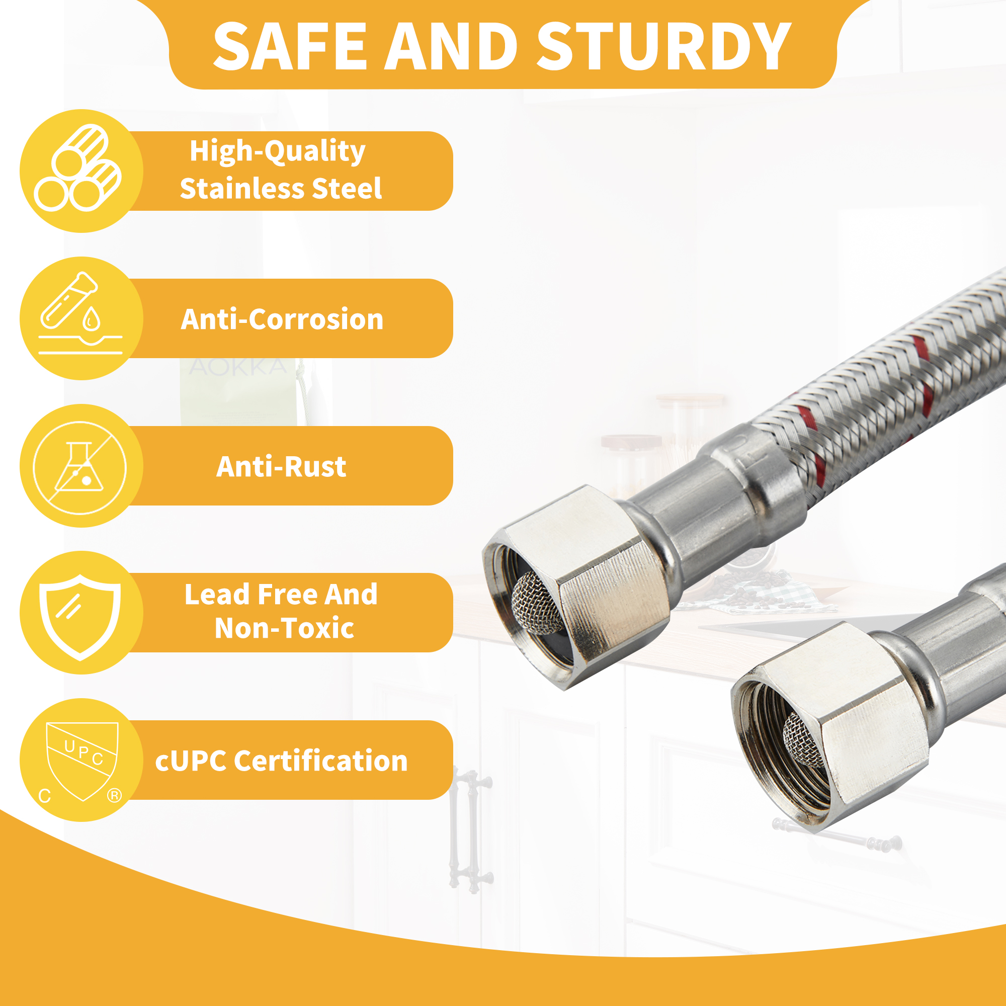 Mondawe Kitchen Faucets Commercial Single Handle Single Lever Pull Down Sprayer Spring Kitchen Sink Faucet