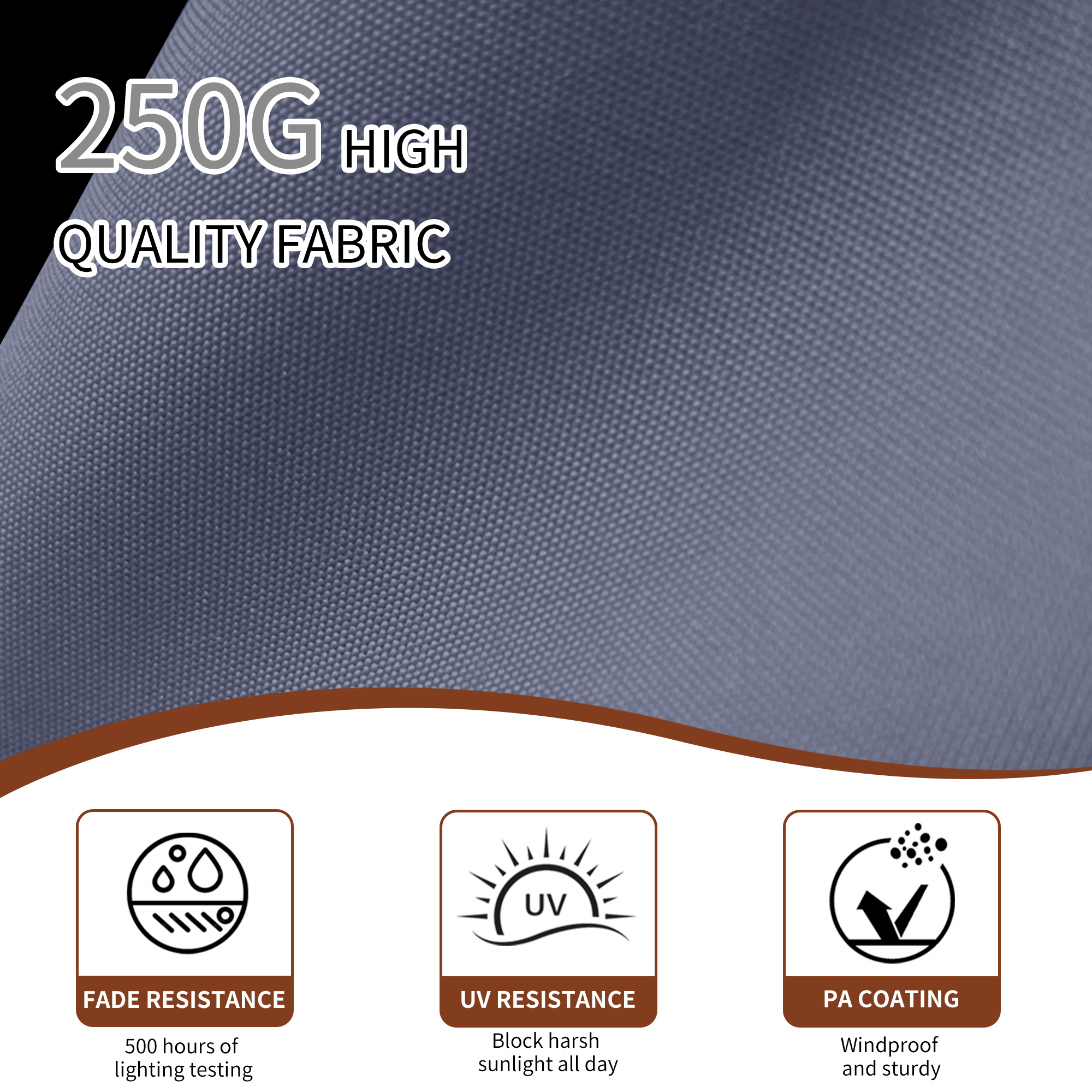 10/11ft Square Cantilever Patio Umbrella with 5 Adjustable Angles, Outdoor Sunshade with Base for Deck, Garden, or Pool