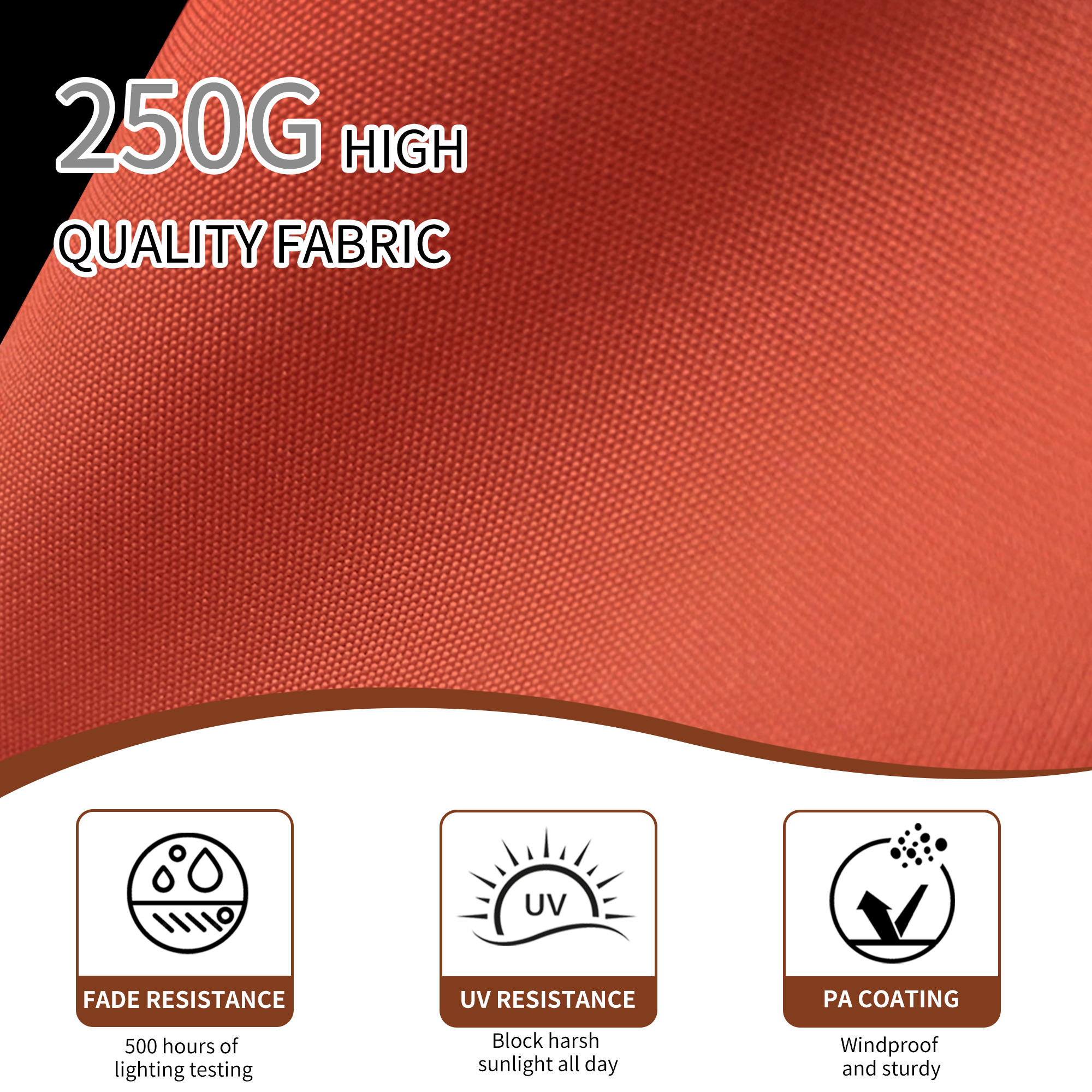 10/11ft Square Cantilever Patio Umbrella with 5 Adjustable Angles, Outdoor Sunshade with Base for Deck, Garden, or Pool