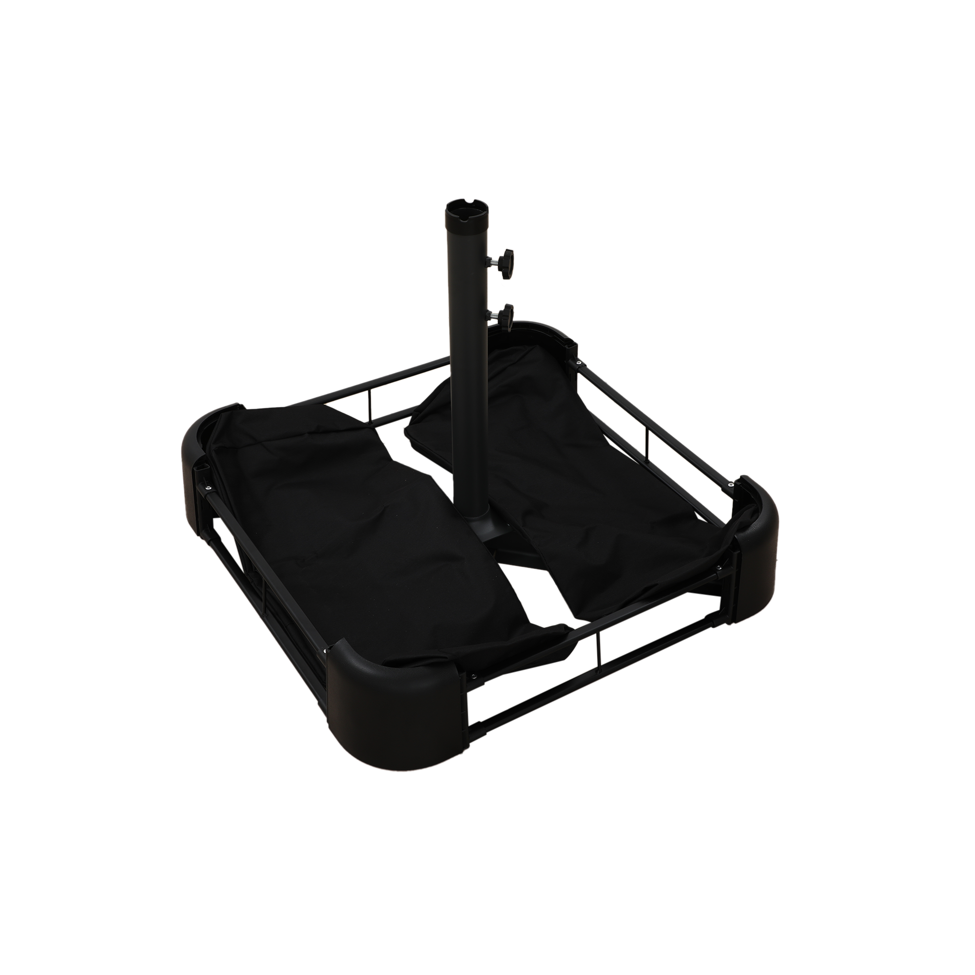 15ft Rectangular Dual-Sided Patio Fiberglass Ribs Umbrella with LED Lights