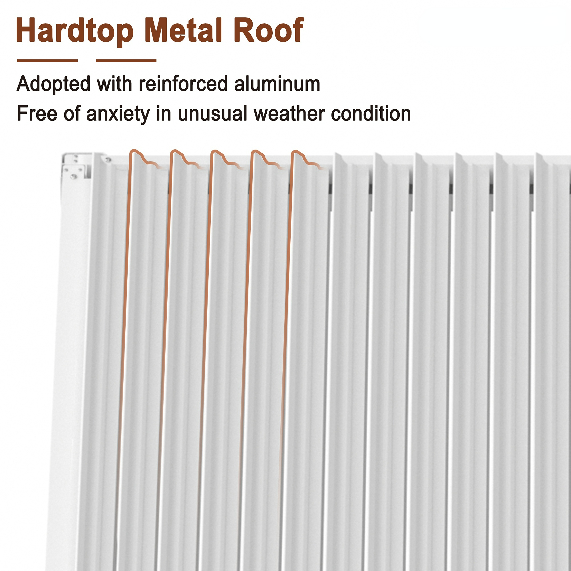 10 x 10 ft Outdoor Louvered Pergola in Aluminum with Adjustable Roof