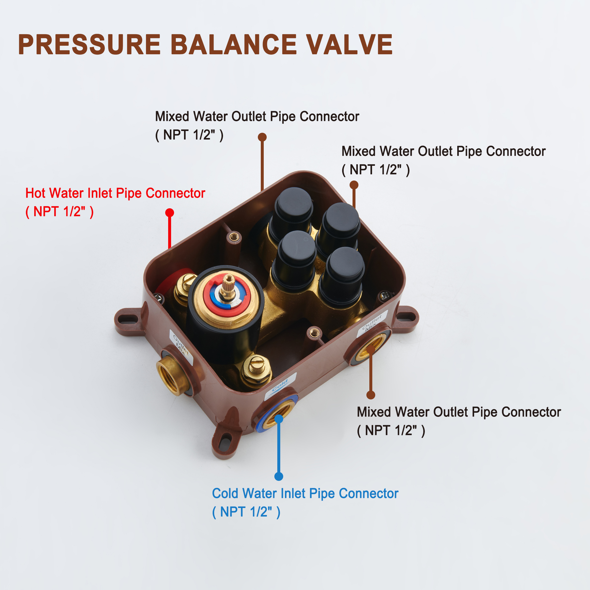 Mondawe Pressure Balanced 4-Spray Patterns 22 in. Wall Mounted Rainfall Dual Shower Heads-Mondawe