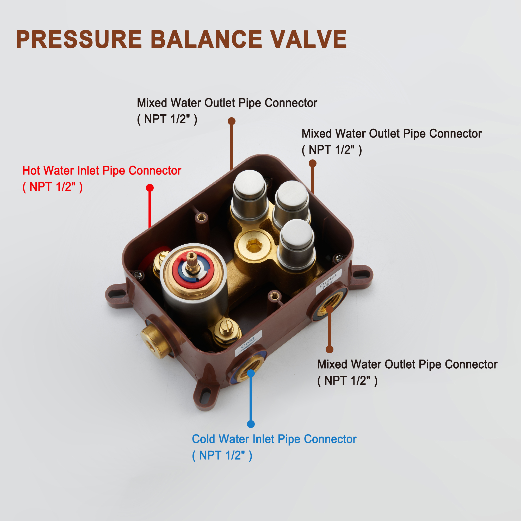 Mondawe Round Shower System With Body Jet,12 inch Wall Mounted High-Pressure Rainfall Shower Head Handheld and 6 pcs Body Sprays,Rain Shower Mixer Combo Set-Mondawe