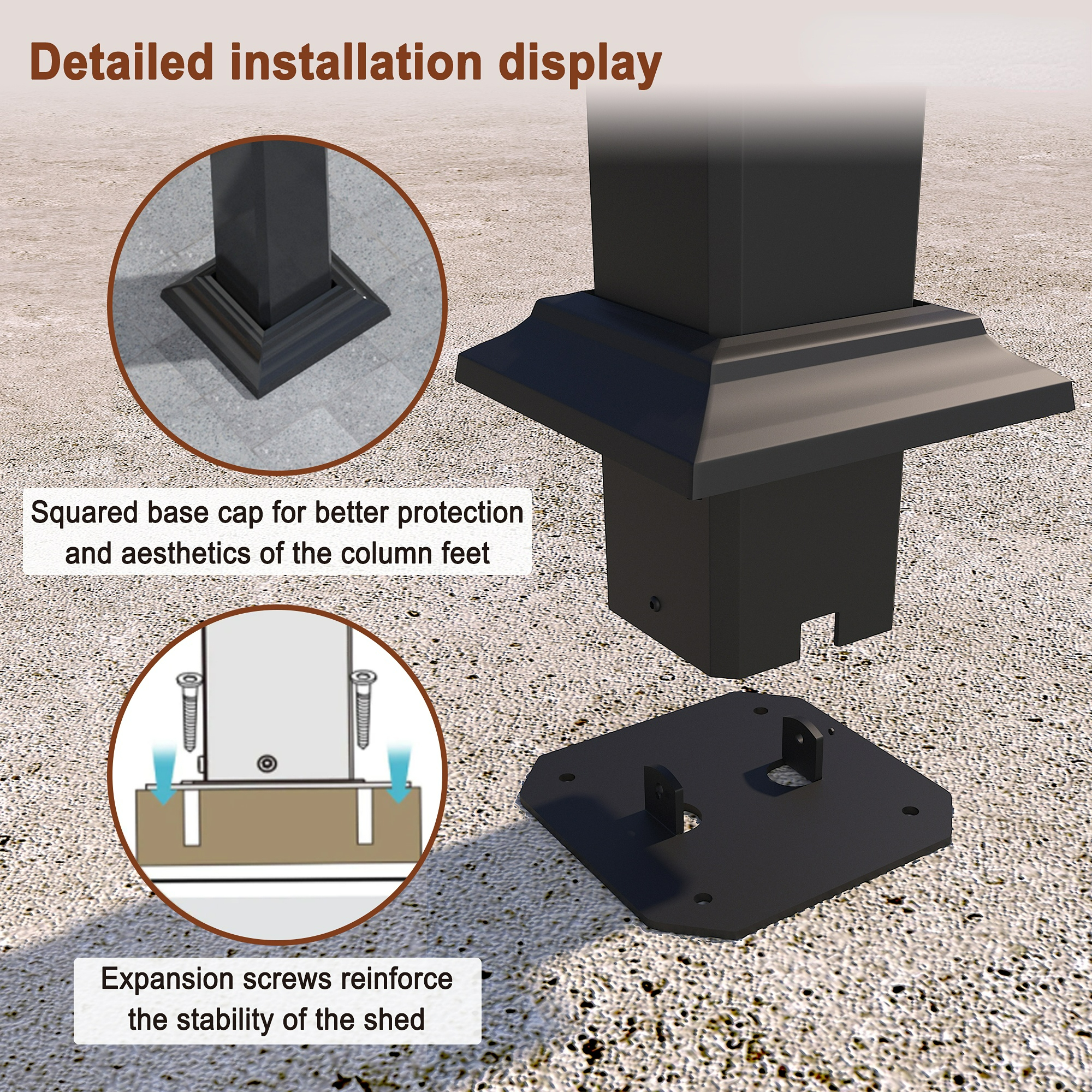 10 x 10 ft Outdoor Louvered Pergola in Aluminum with Adjustable Roof