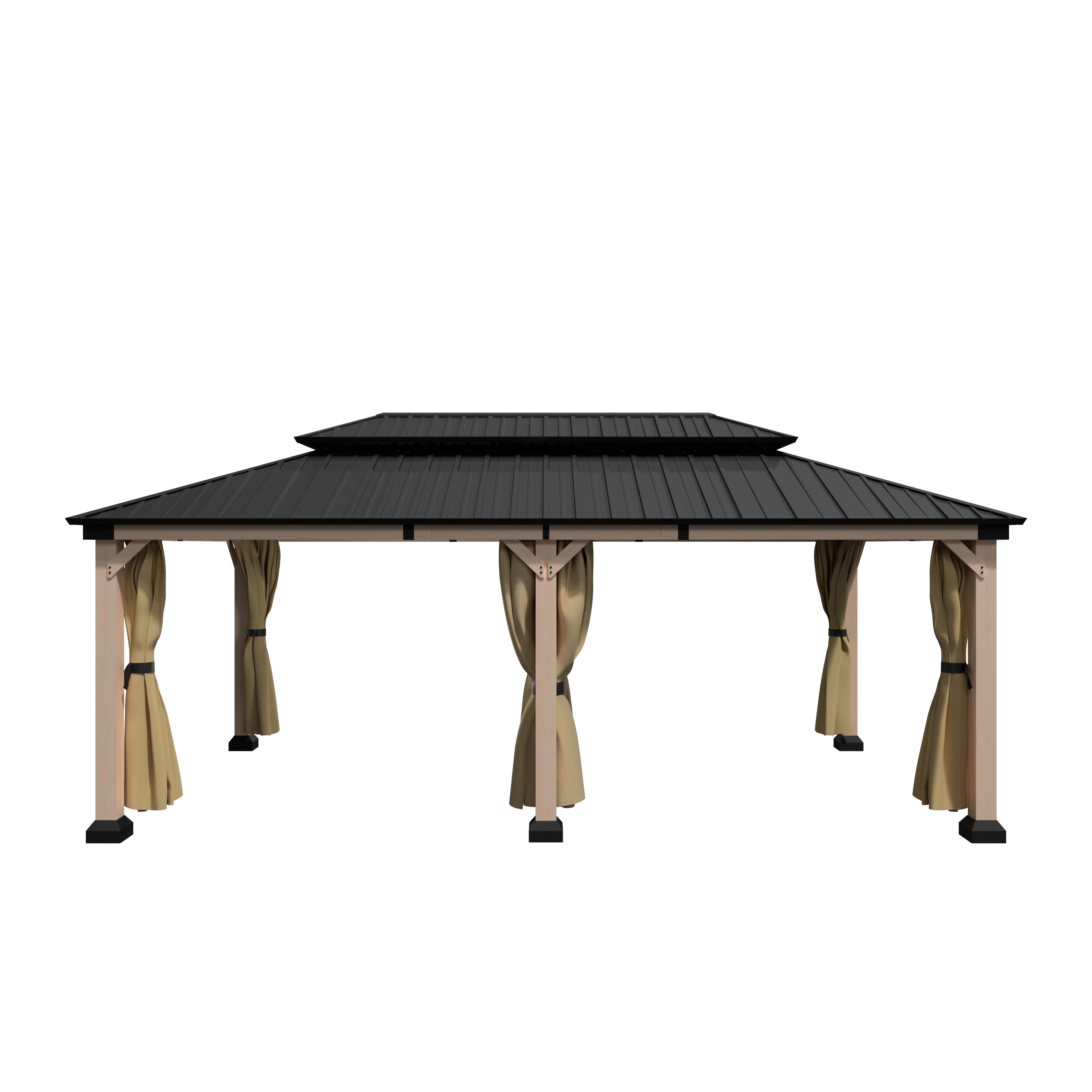 Mosquito Netting and Curtain For Gazebo 12 ft. x 20 ft. Outdoor Patio