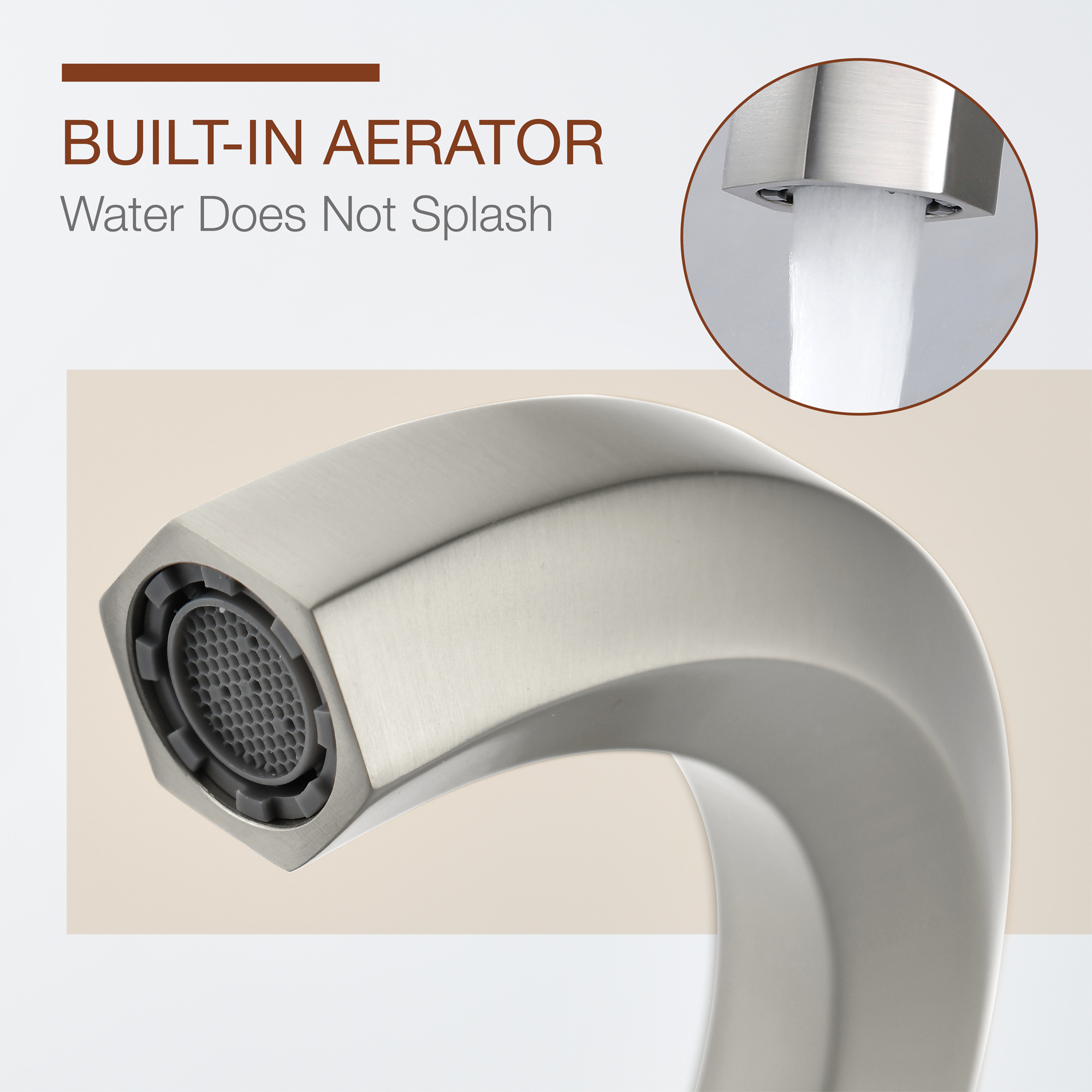 Hexagon 8 In Widespread Double-Handle Brass 3-Hole Widespread Bathroom Sink Faucet Bath Faucets-Mondawe