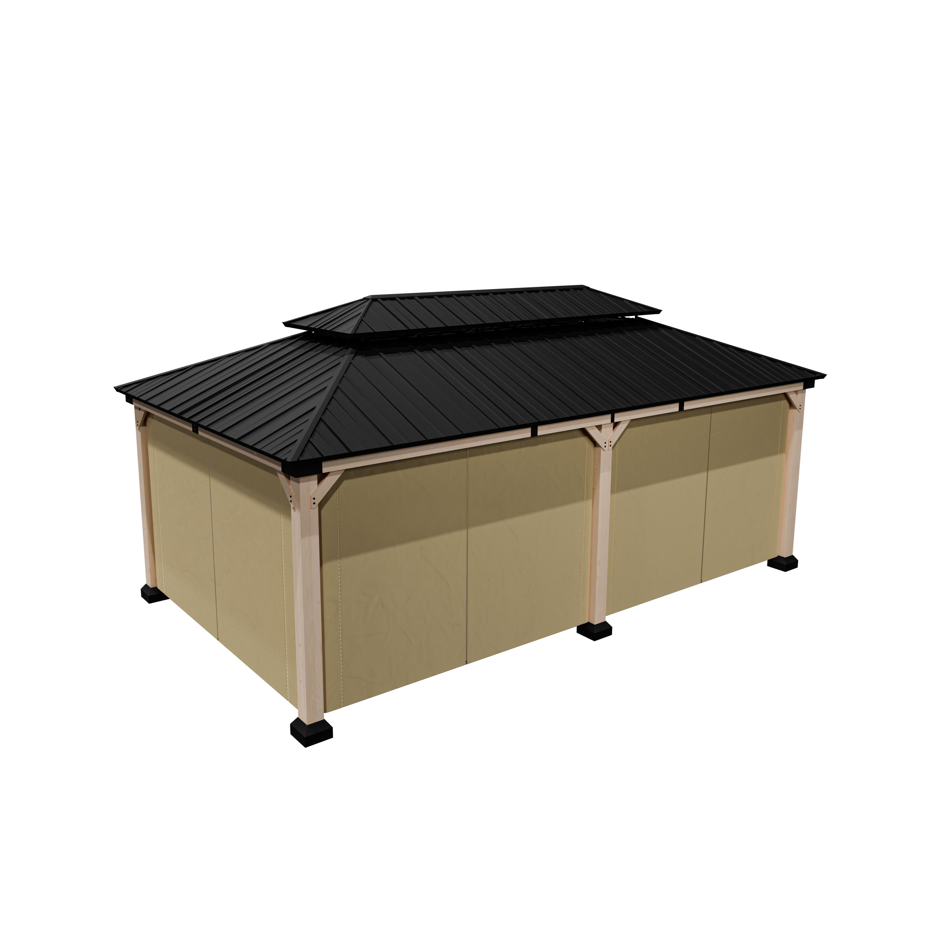 Mosquito Netting and Curtain For Gazebo 12 ft. x 20 ft. Outdoor Patio