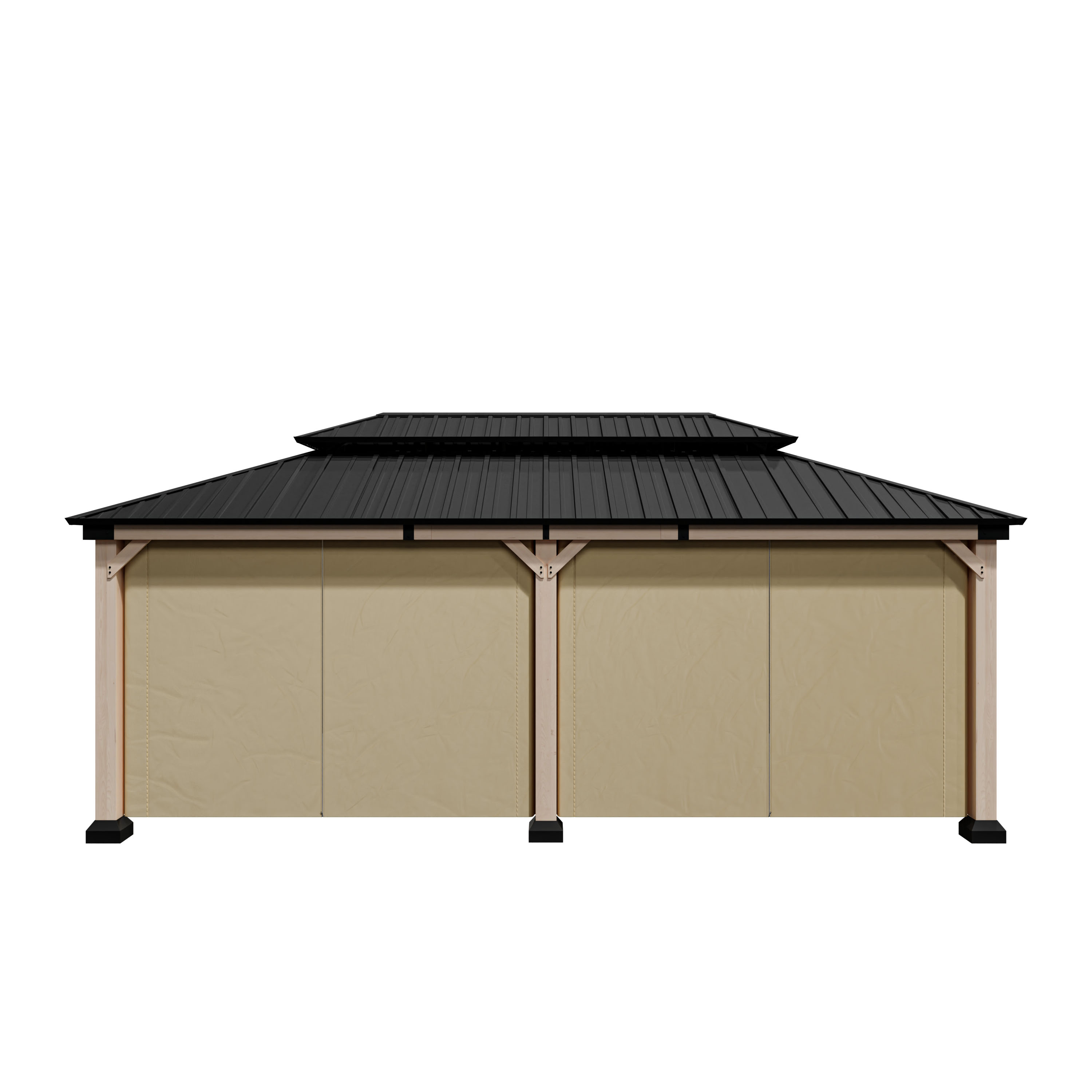 Mosquito Netting and Curtain For Gazebo 12 ft. x 20 ft. Outdoor Patio