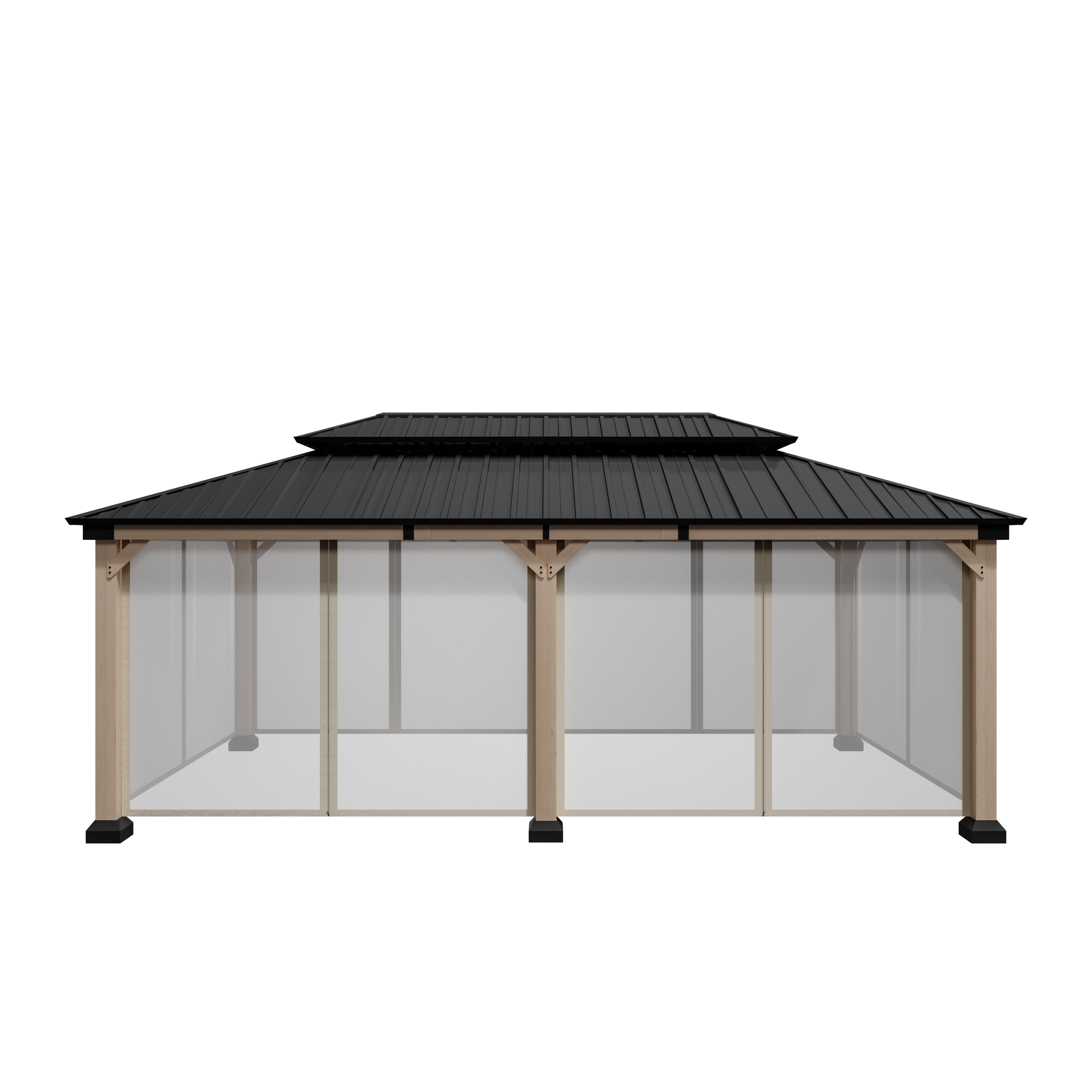 Mosquito Netting and Curtain For Gazebo 12 ft. x 20 ft. Outdoor Patio