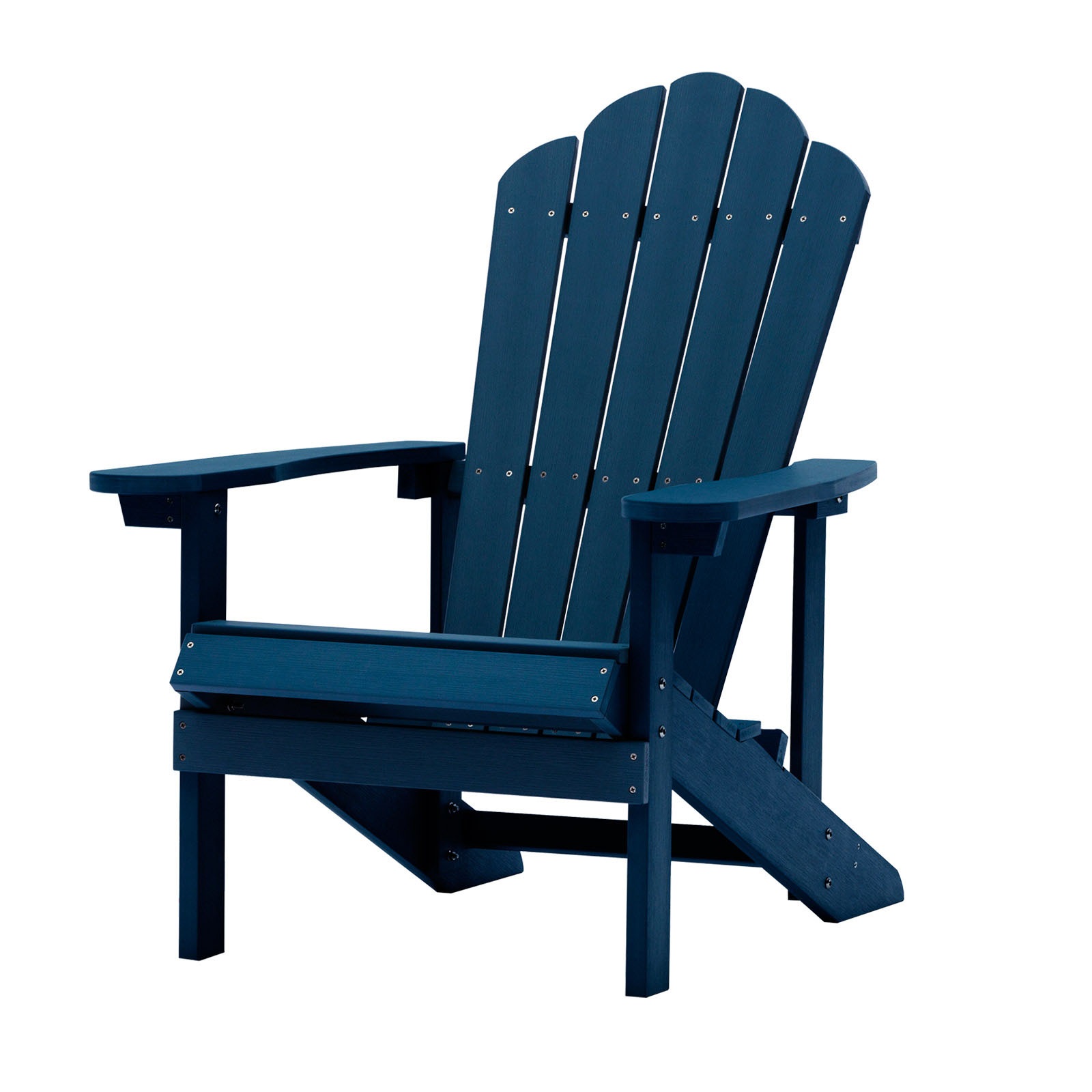 Mondawe Outdoor Stationary Adirondack Chair with Slat Seat For Yard and Garden-Mondawe