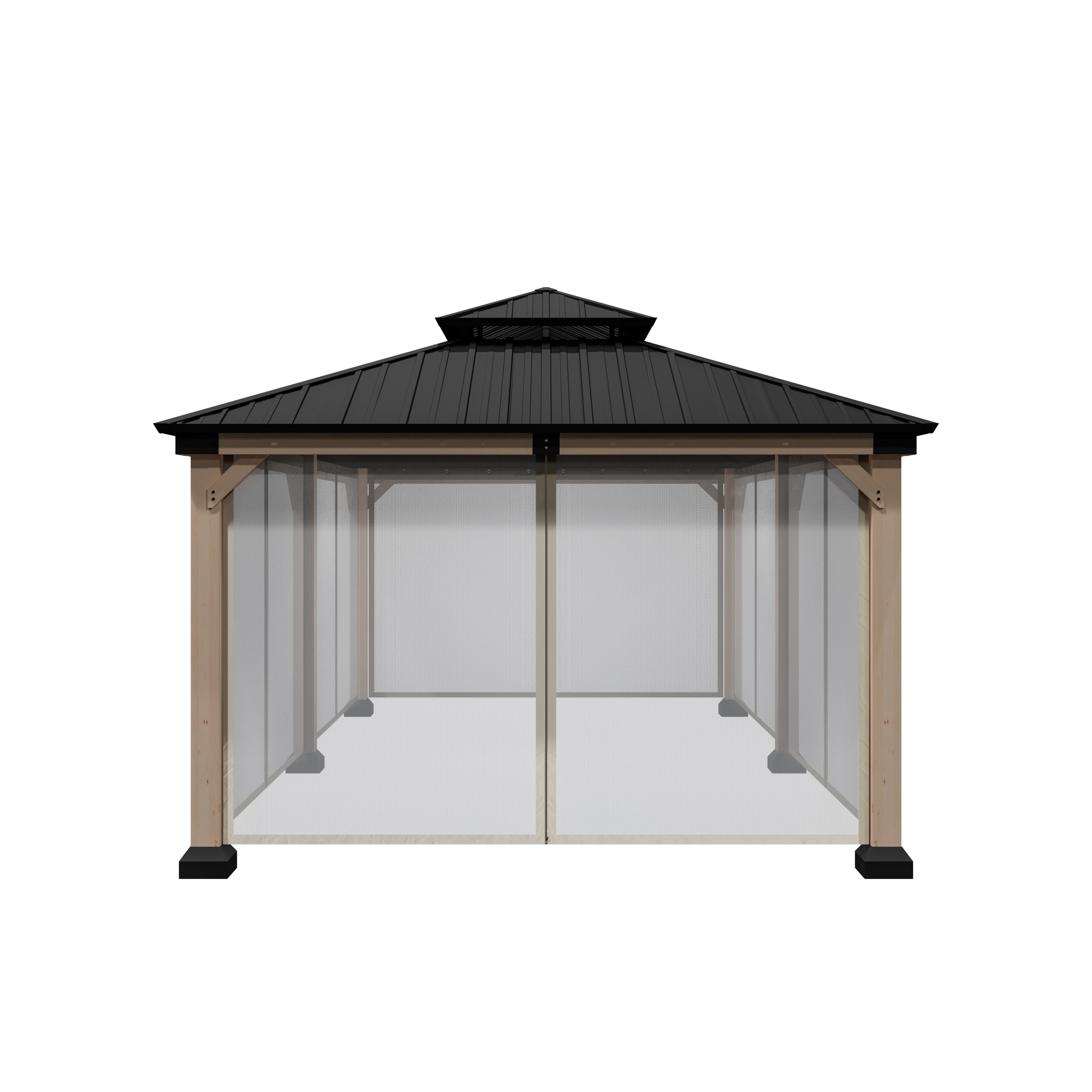 Mosquito Netting and Curtain For Gazebo 12 ft. x 20 ft. Outdoor Patio
