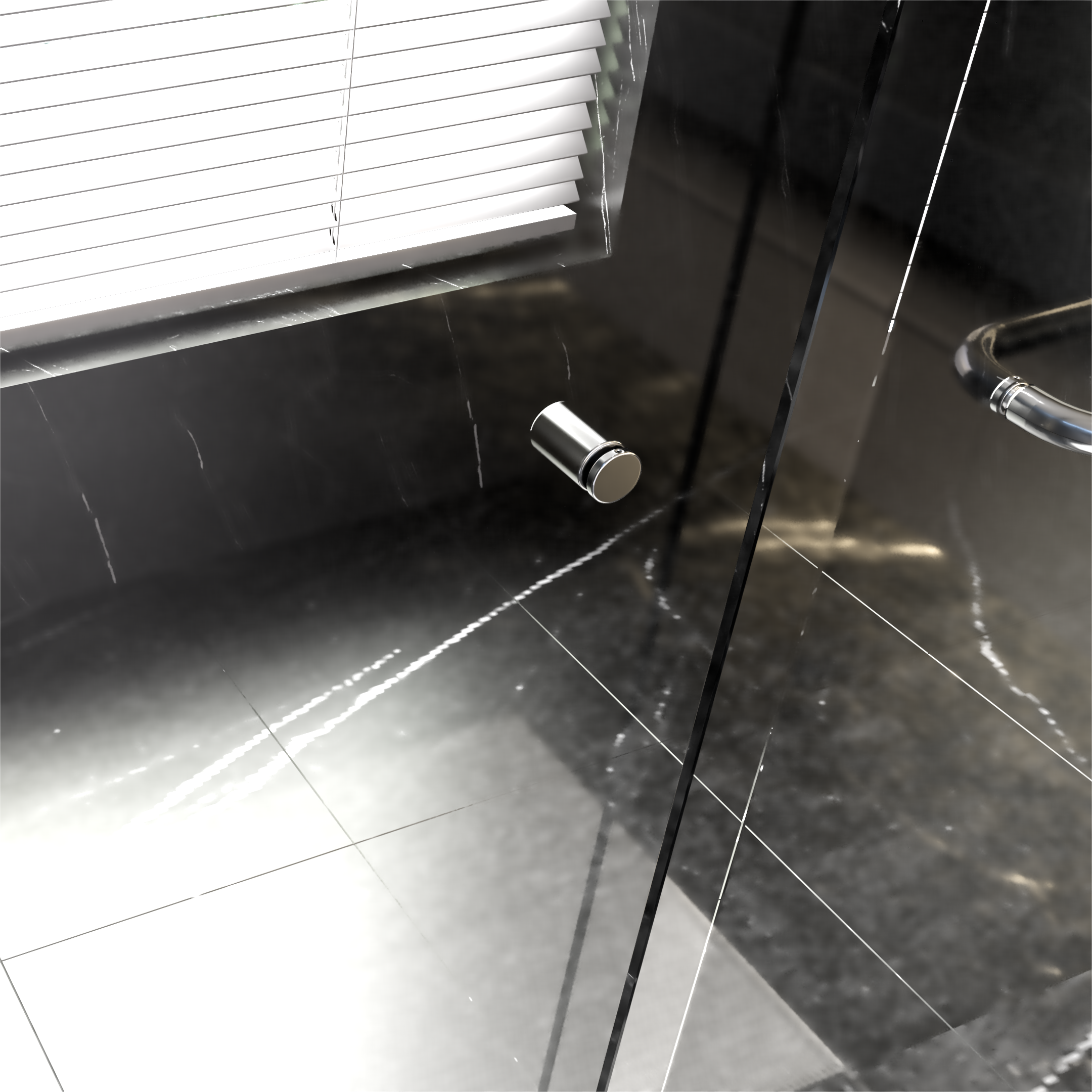 56"-60"W*70" H Semi-Frameless Double Sliding Shower Door, Bypass Shower Door, 1/4" (6mm) Thick SGCC Tempered Glass Door with Explosion-Proof Film