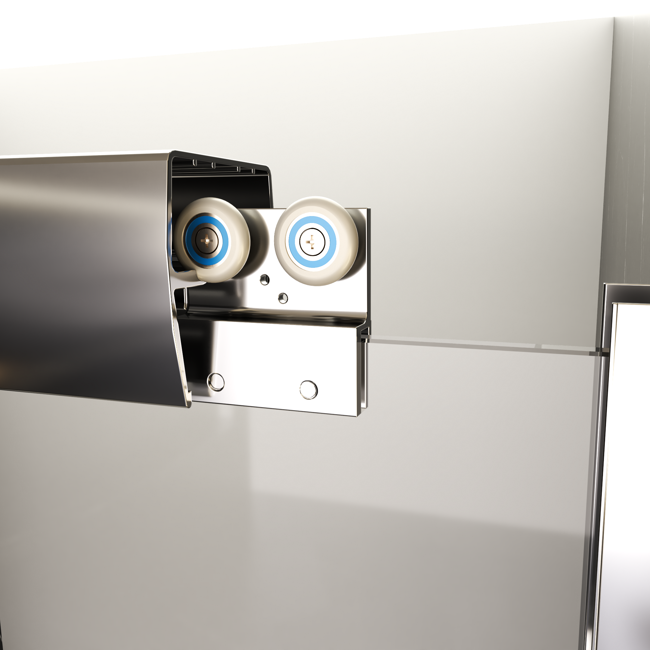 Bathtub Sliding Doors 60" W x 58" H, Semi-Frameless Double Sliding Shower Doors with 1/4 in. SGCC Tempered Glass, Bypass Bathtub Door in Chrome, Tub Shower Door with Explosion-Proof Film