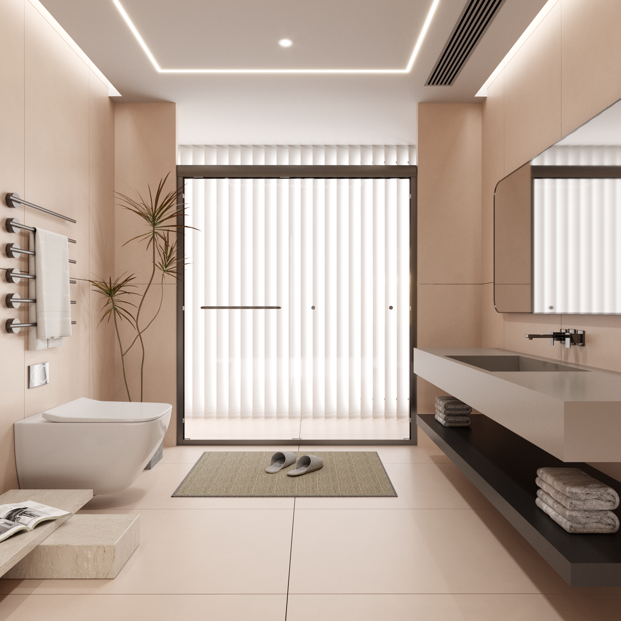 Semi-Frameless Double Sliding Shower Door - Bypass Design, 56"-60" W x 70" H, Matte Black, 1/4" SGCC Tempered Glass with Explosion-Proof Film