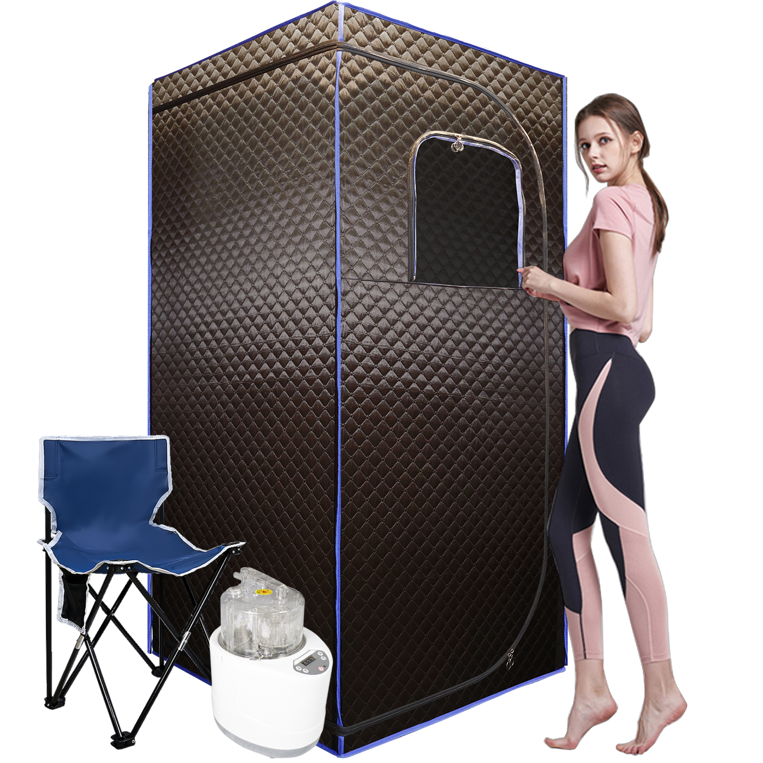Sojourner Portable Sauna for Home - Steam Sauna Tent, Personal Sauna - Sauna Heater, Tent, Chair, Remote Included for Home Sauna - Enjoy Your Own Personal Spa 
