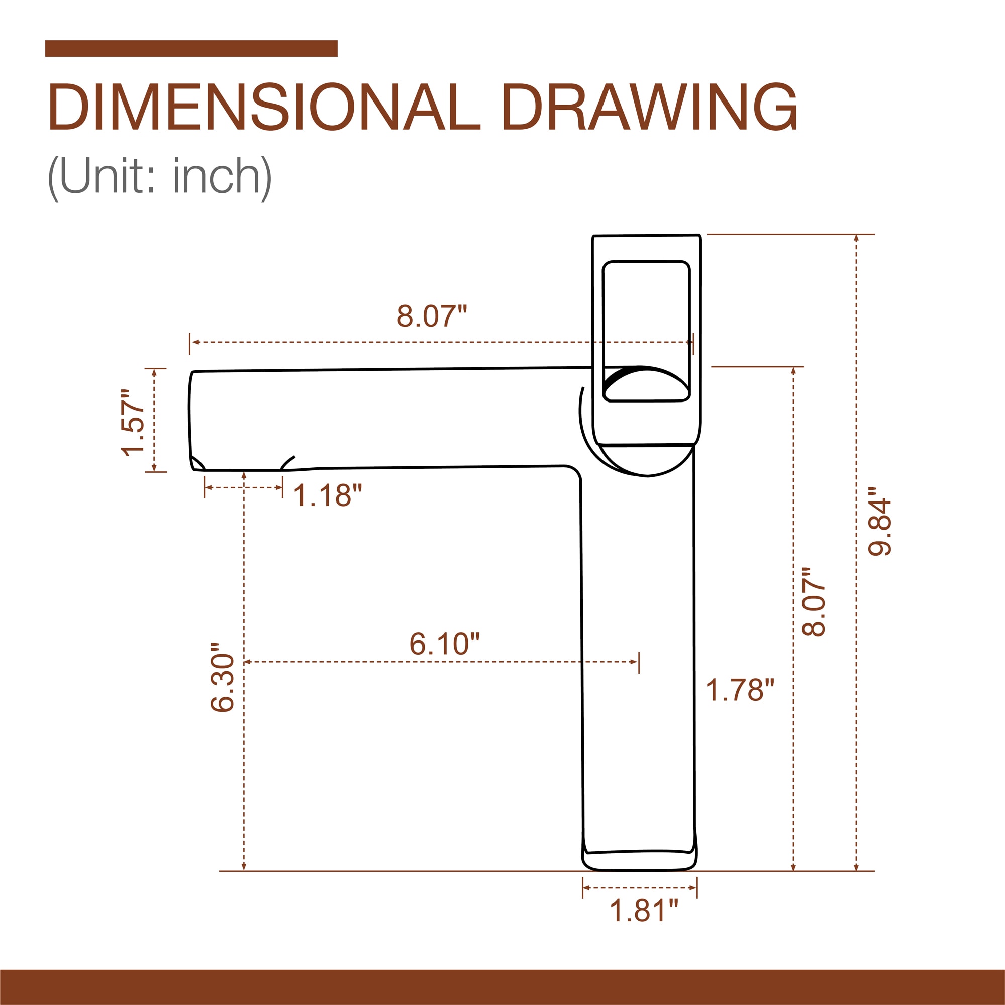 Mondawe Modern Design Single Hole Bathroom Faucet(Black/Gray/Gold)-Mondawe