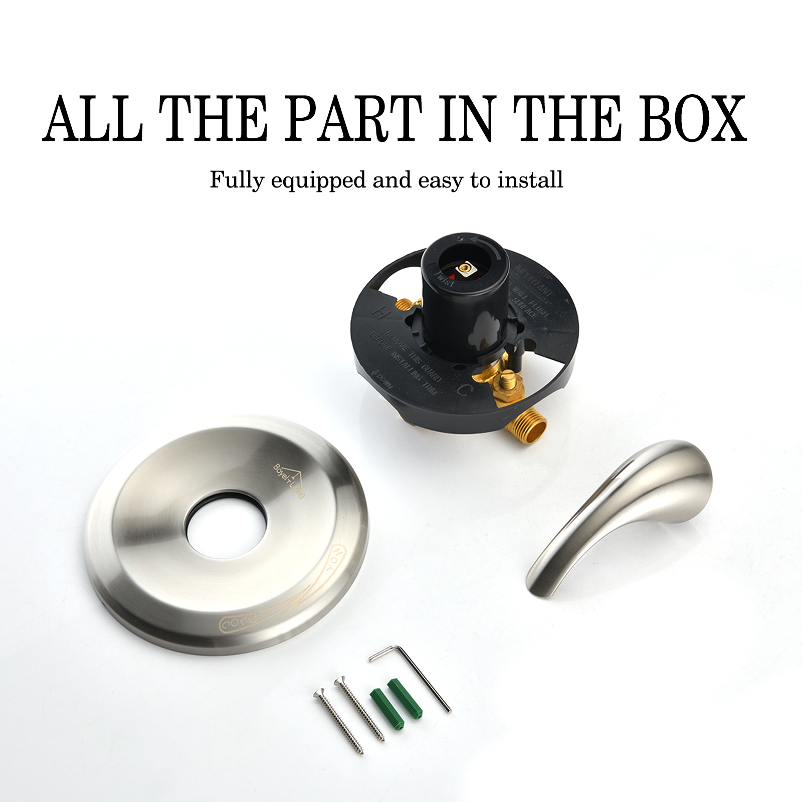 Shower Water Mixer Single Handle Shower ValveTemperature Mixing Valve Complete Shower Kit