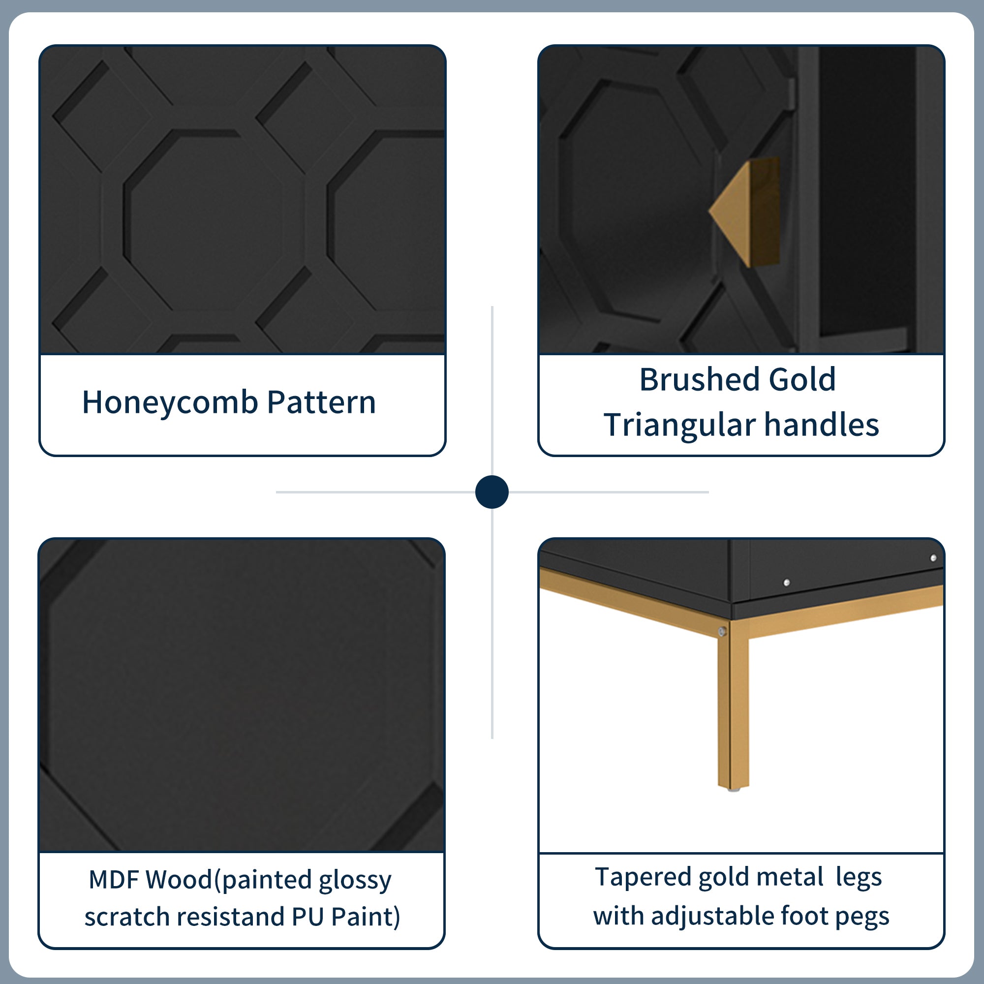 59.53'' TV Cabinet with Electric Fireplace